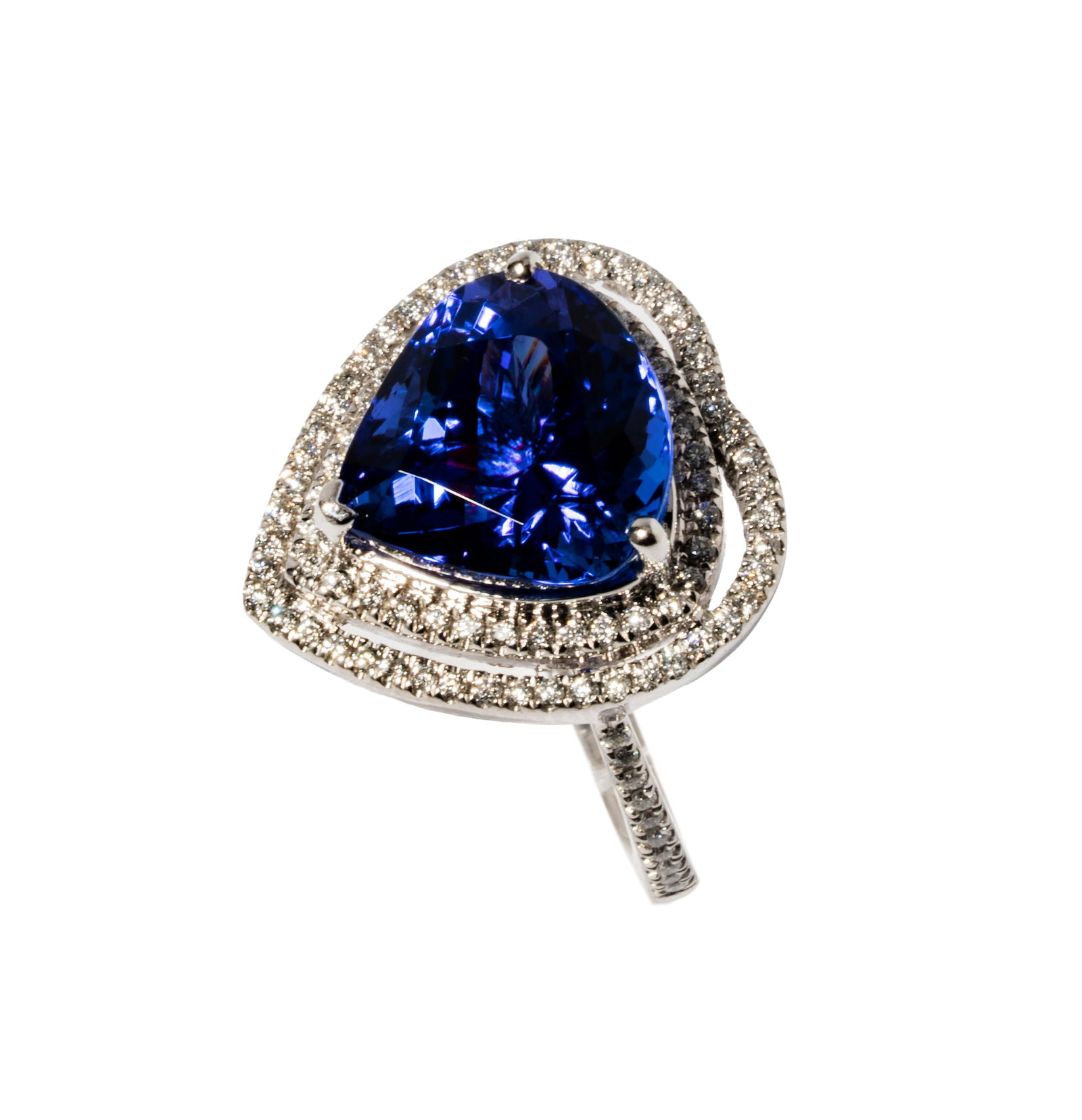 Rhapsody, Platinum, Diamond, and Tanzanite Ring (1 of 11)