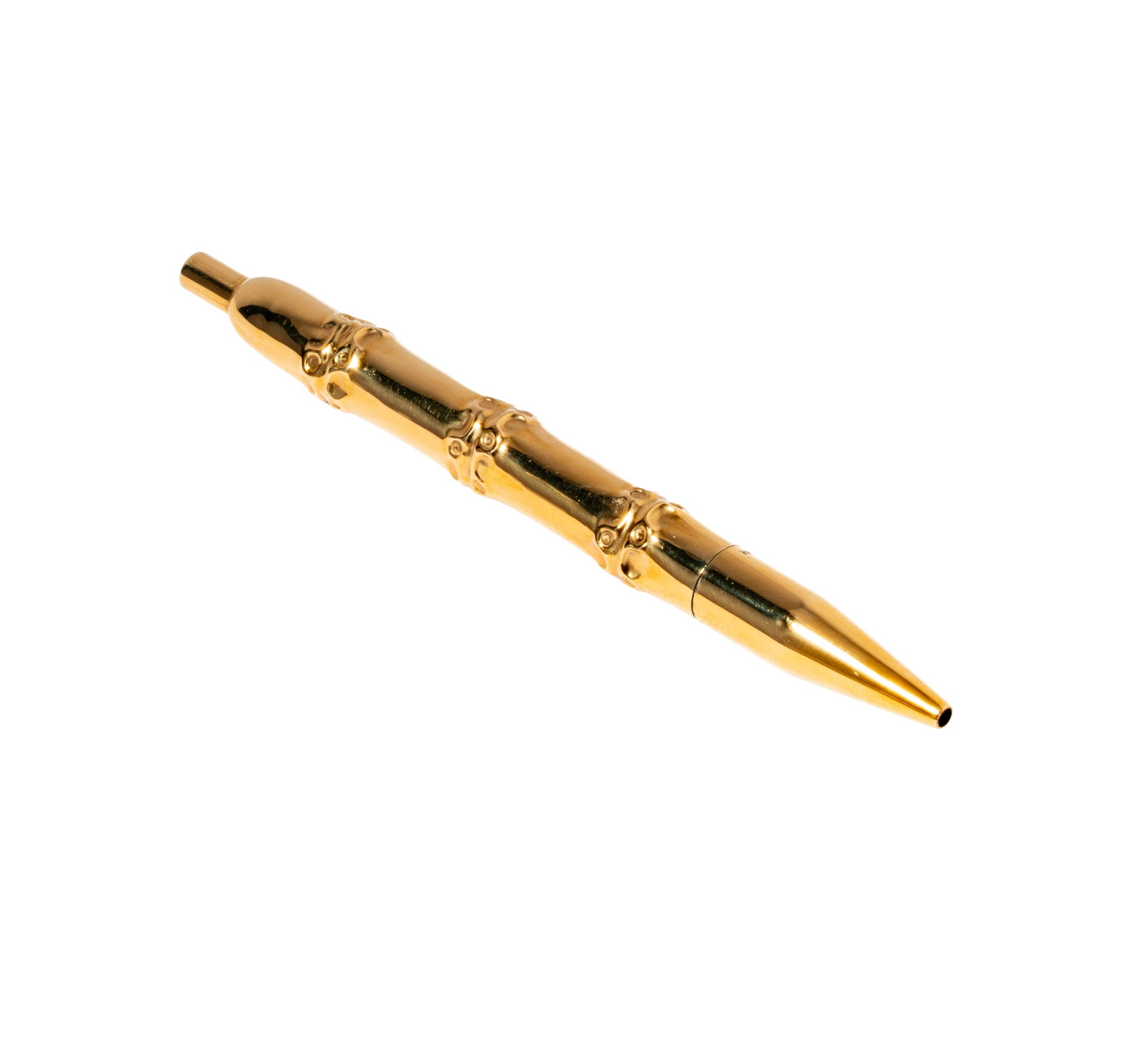 Louis Tamis for Harry Winston, 14 Karat Yellow Gold Bamboo Ballpoint Pen (1 of 6)