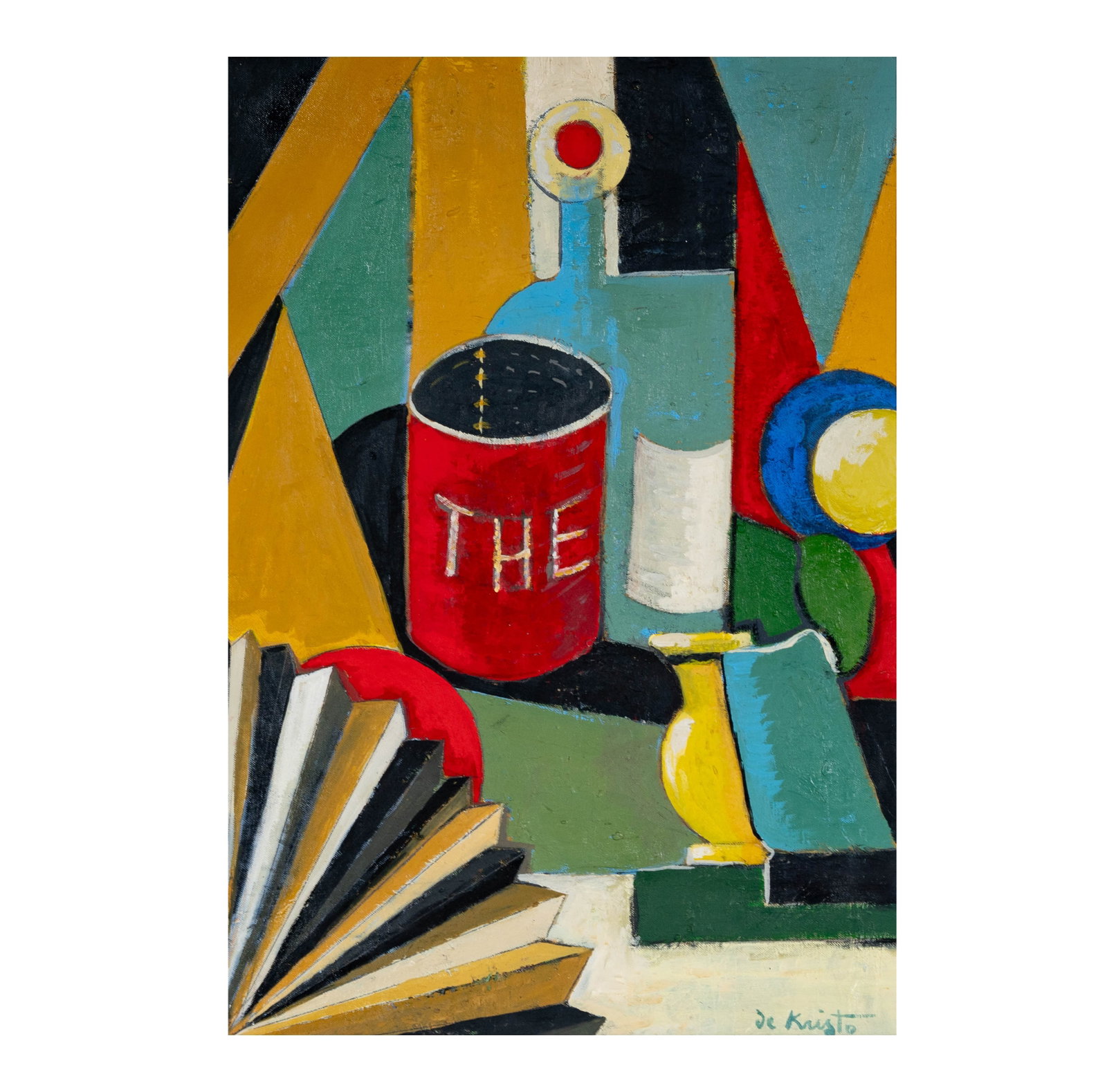 Bela de Kristo (Hungarian, 1920-2006): Nature Morte: 1941, oil on canvas board, signed, 26 1/2 x 20 in, frame., 30 x 23 1/4 in. An Important Beverly Hills Estate, Michele Rosenfeld Gallery, New York