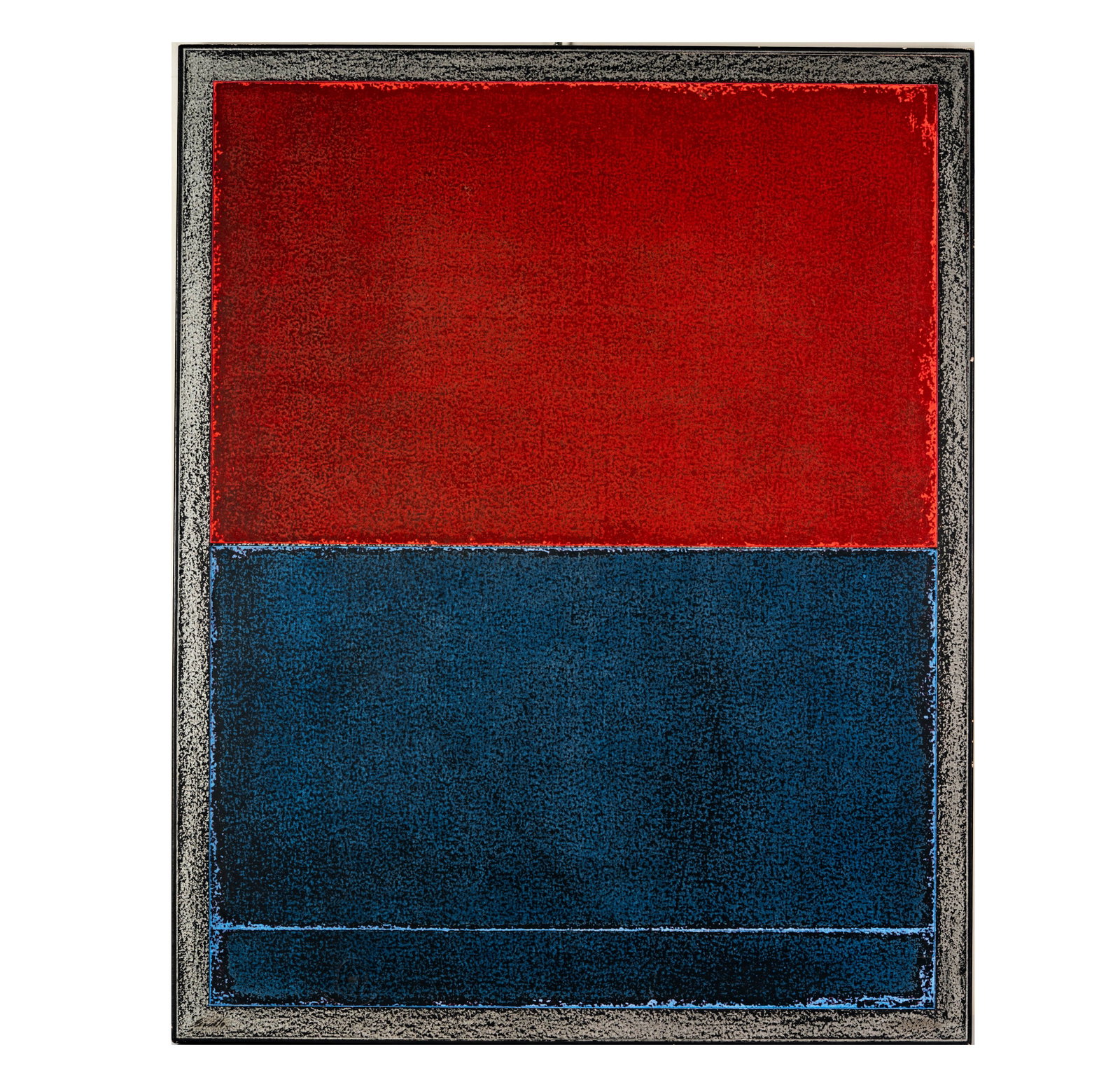 20th century, Red and Blue Abstract (1 of 7)