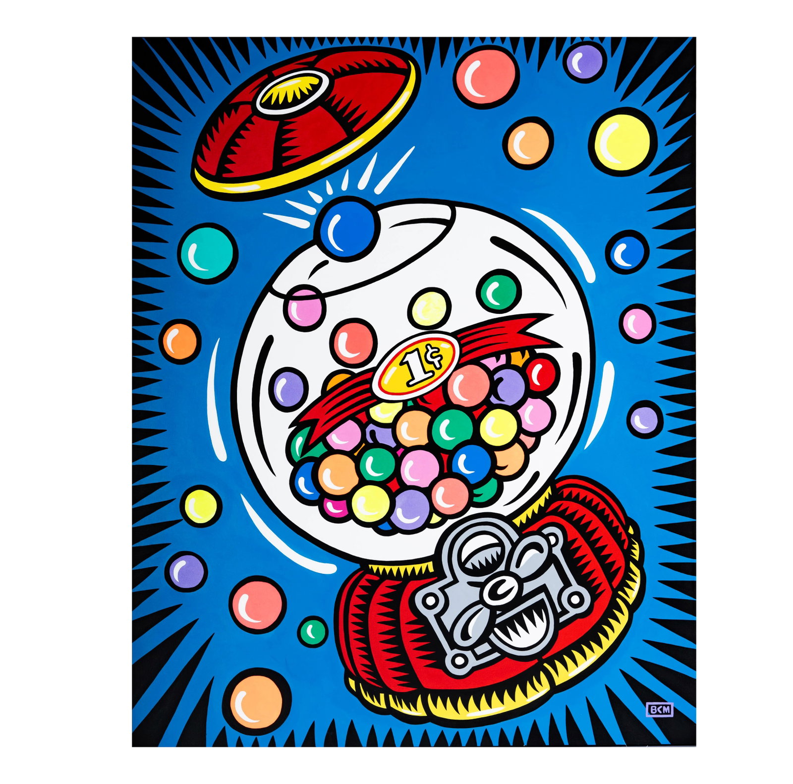 Burton Morris (American, b.1964), Bubble Gum Machine (1 of 11)