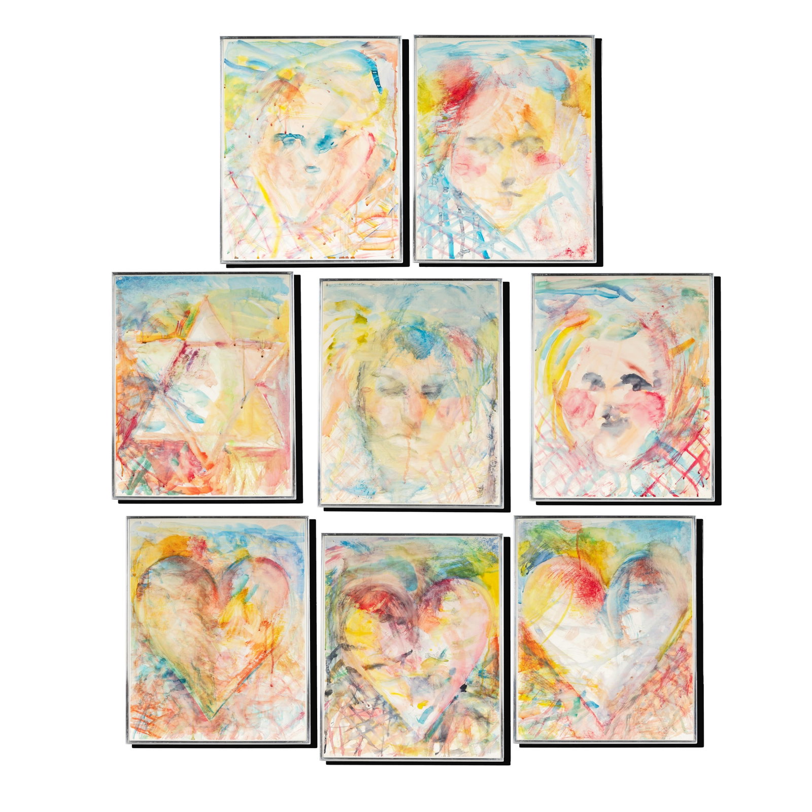 Jim Dine, B. 1935, LA Watercolor (8 Works) (1 of 20)