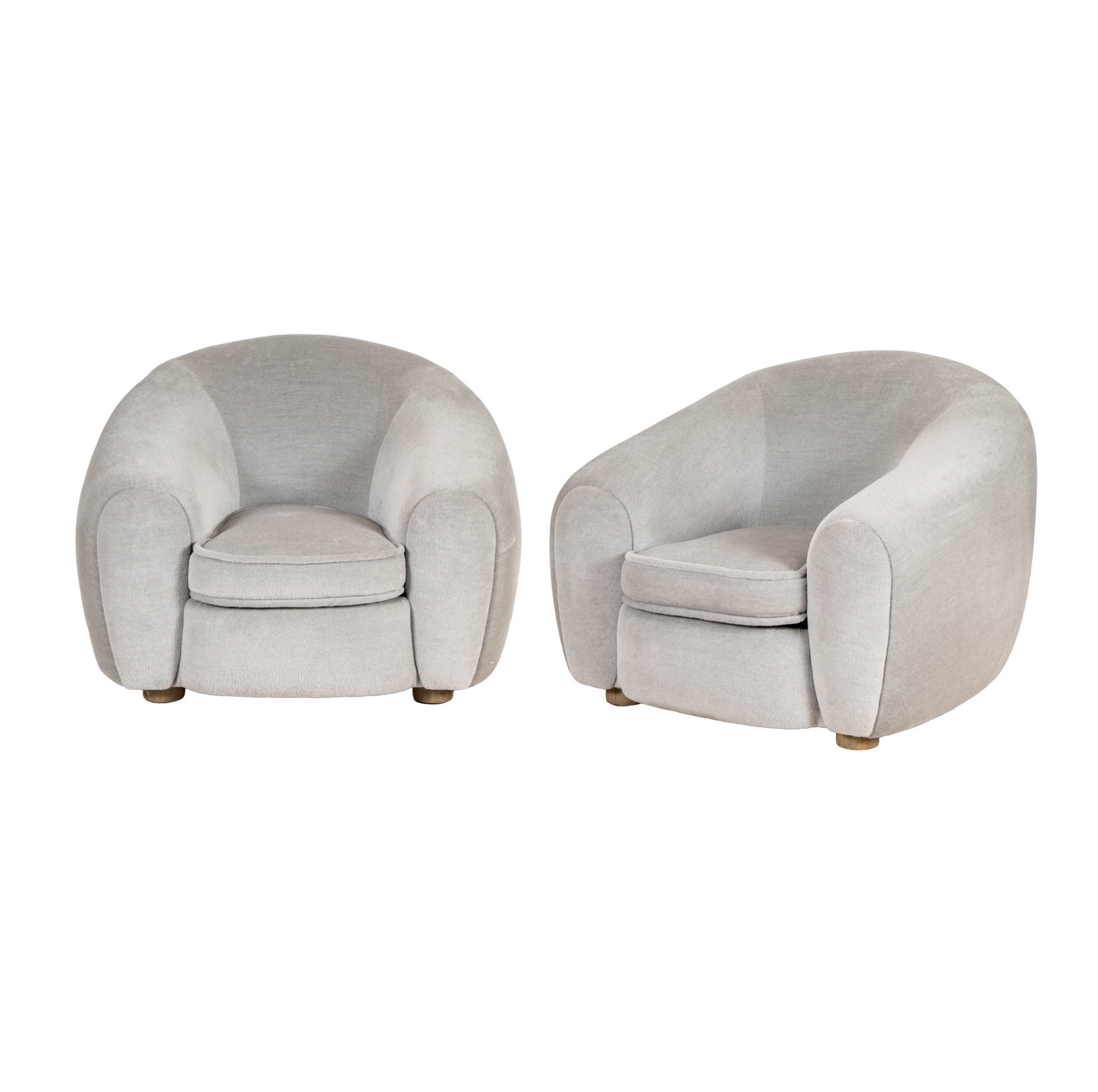 A Pair of French Art Deco-Style Upholstered Club Chairs (1 of 15)