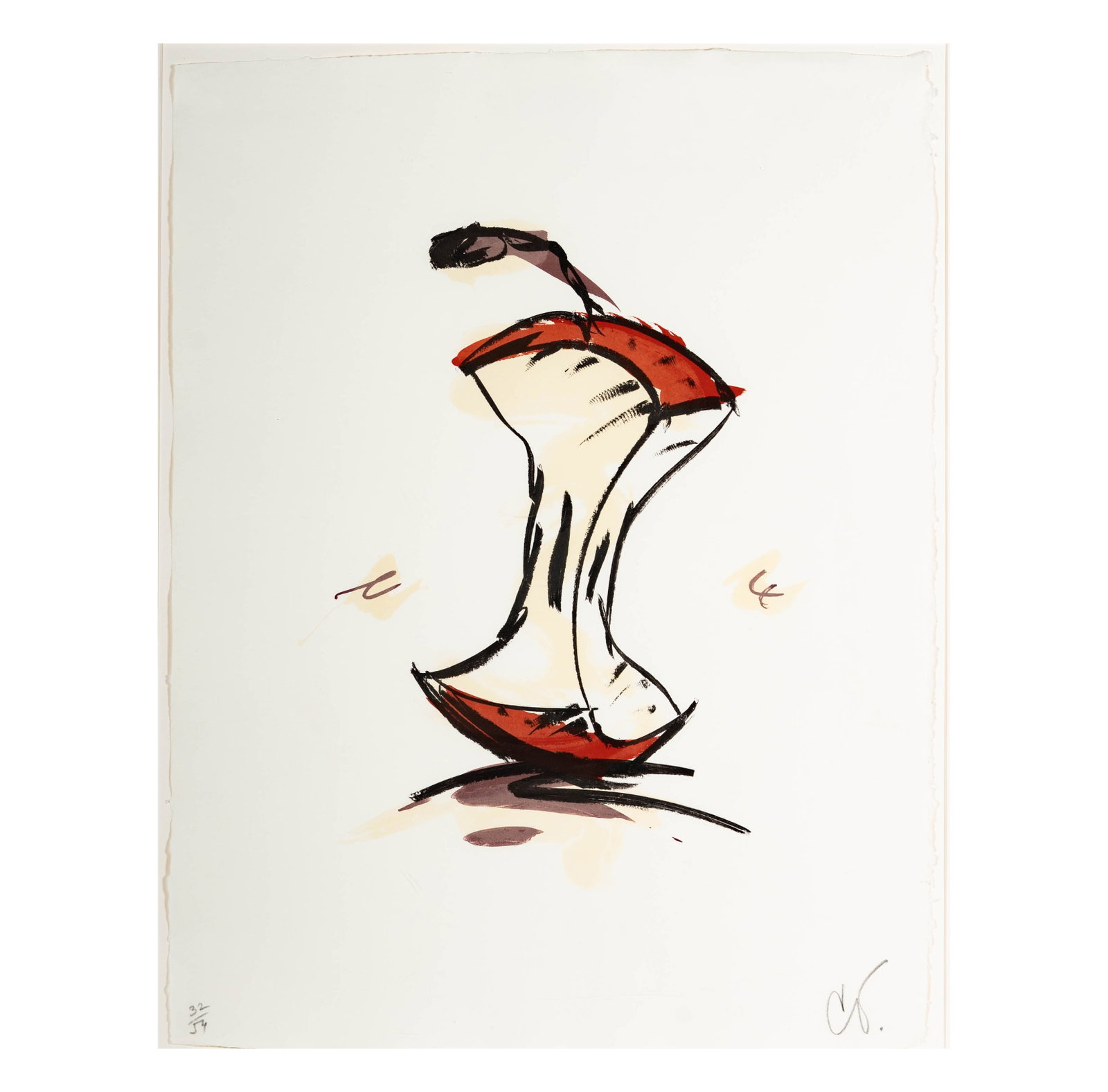 Claes Oldenburg (Swedish, 1929-2022): Apple Core - Summer (1 of 10)