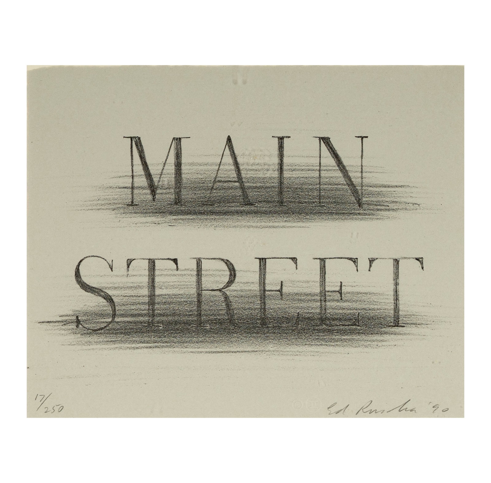 Ed Ruscha (American, B. 1937): Main Street (1 of 9)