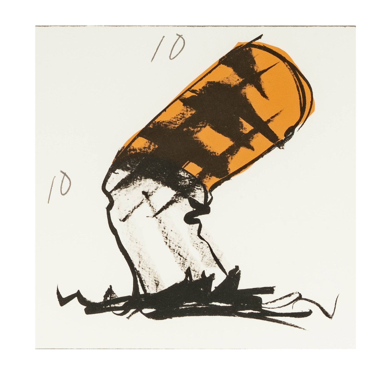 Claes Oldenburg (Swedish, 1929-2022): Butt for Gantt (1 of 9)