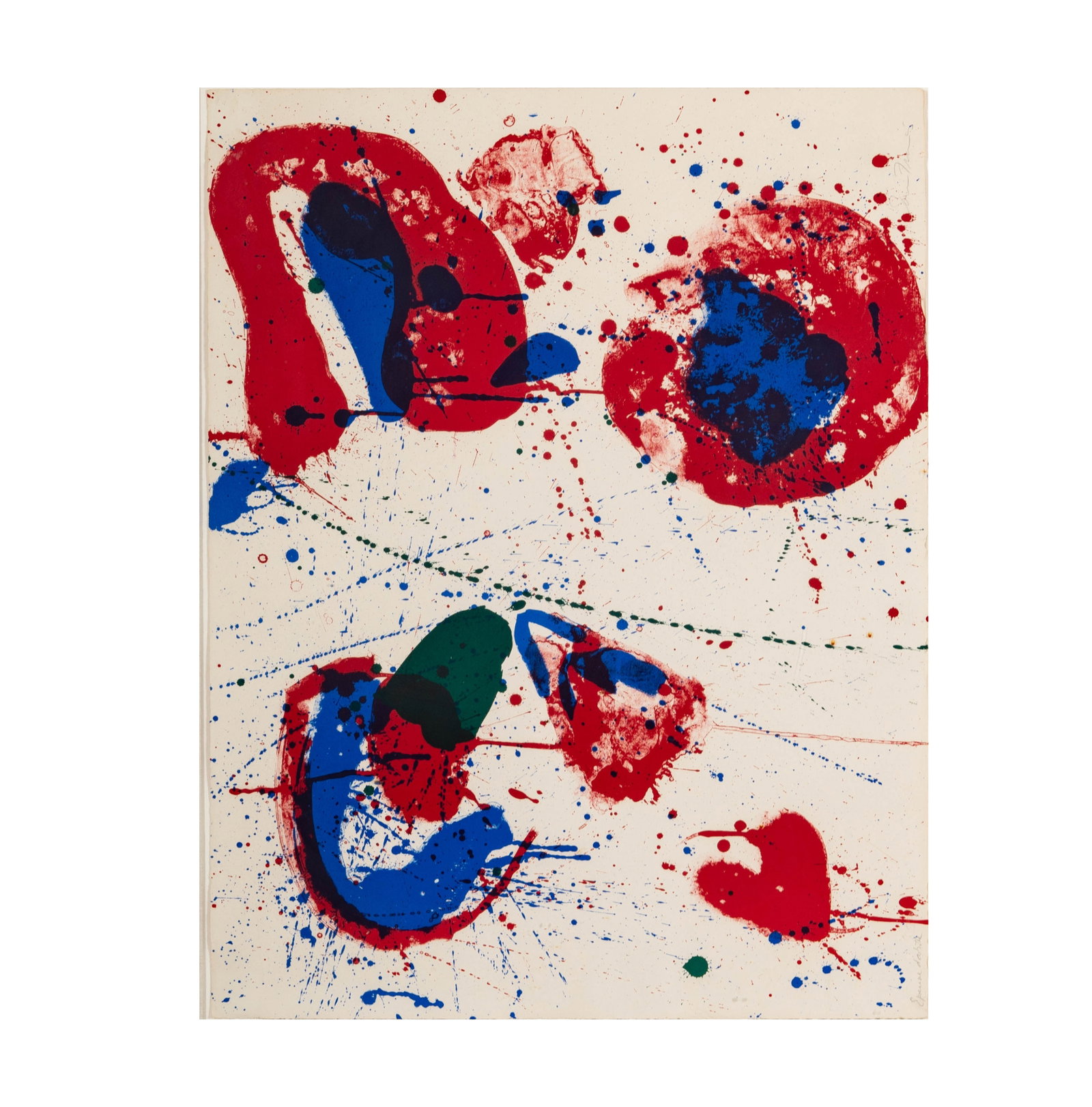 Sam Francis (American, 1923-1994), Hurrah for The Red White and Blue (1 of 10)