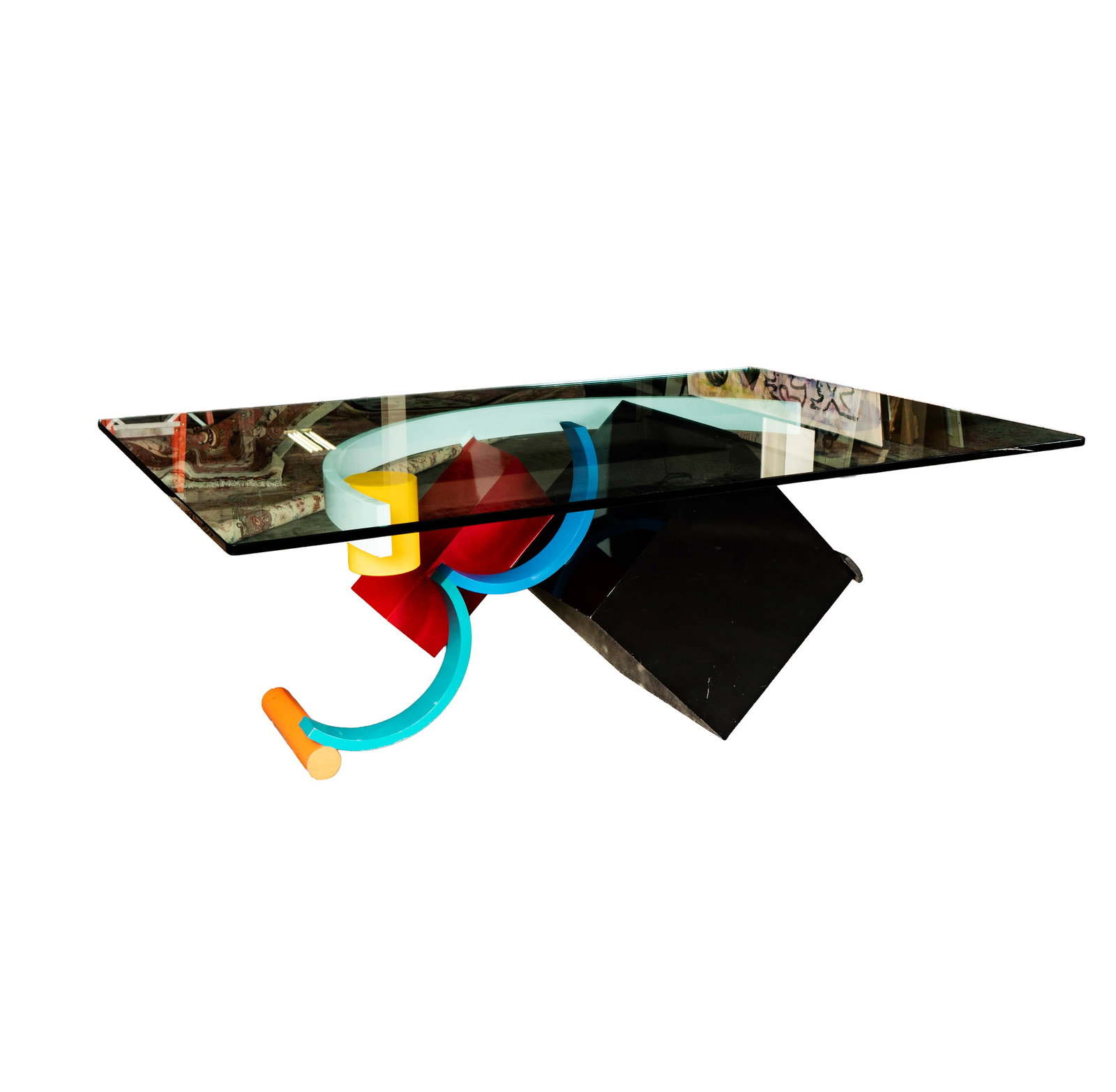 Fletcher Benton (American, b. 1931): Dining Table: 28 1/2 x 72 x 48 in.