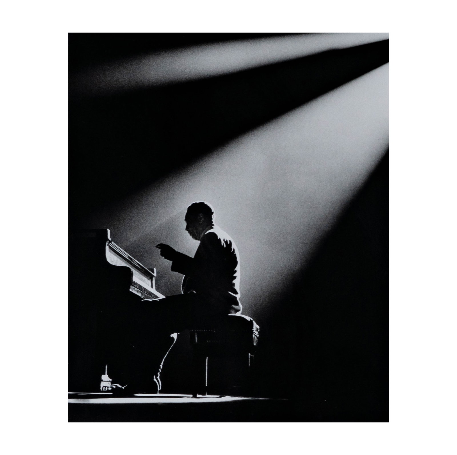Herman Leonard (American, 1923-2010), Duke Ellington, Paris: silver gelatin, 1958, sight: 11 1/2 x 9 1/2 in., frame: 20 1/2 x 19 1/2 in.