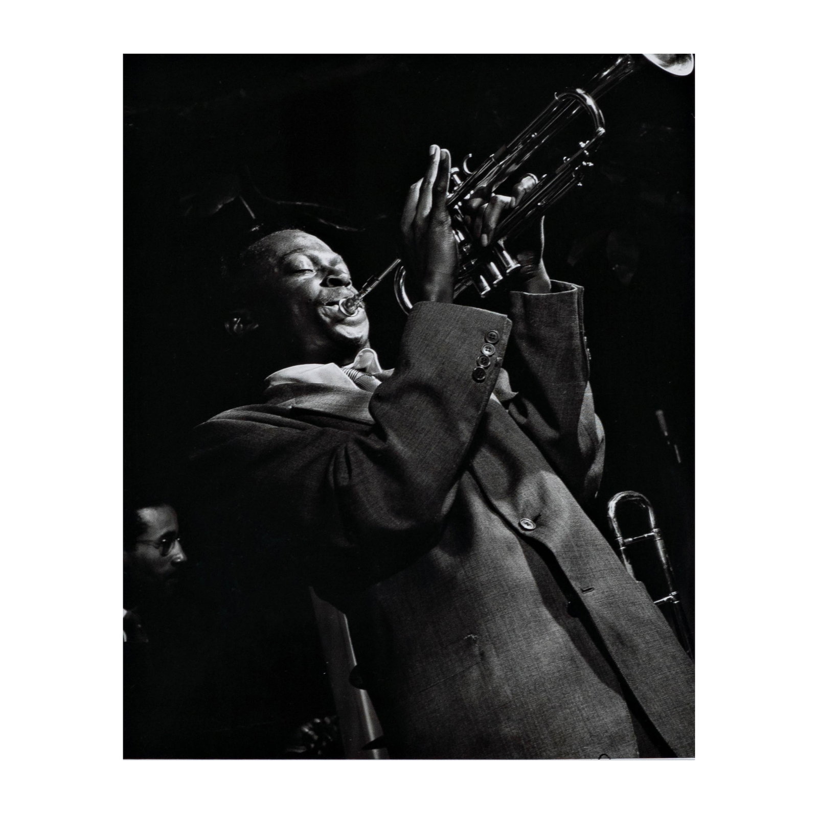 Herman Leonard (American, 1923-2010), Charlie Parker, NYC: silver gelatin, sight: 11 1/2 x 9 1/2 in., frame: 23 1/2 x 19 1/2 in.