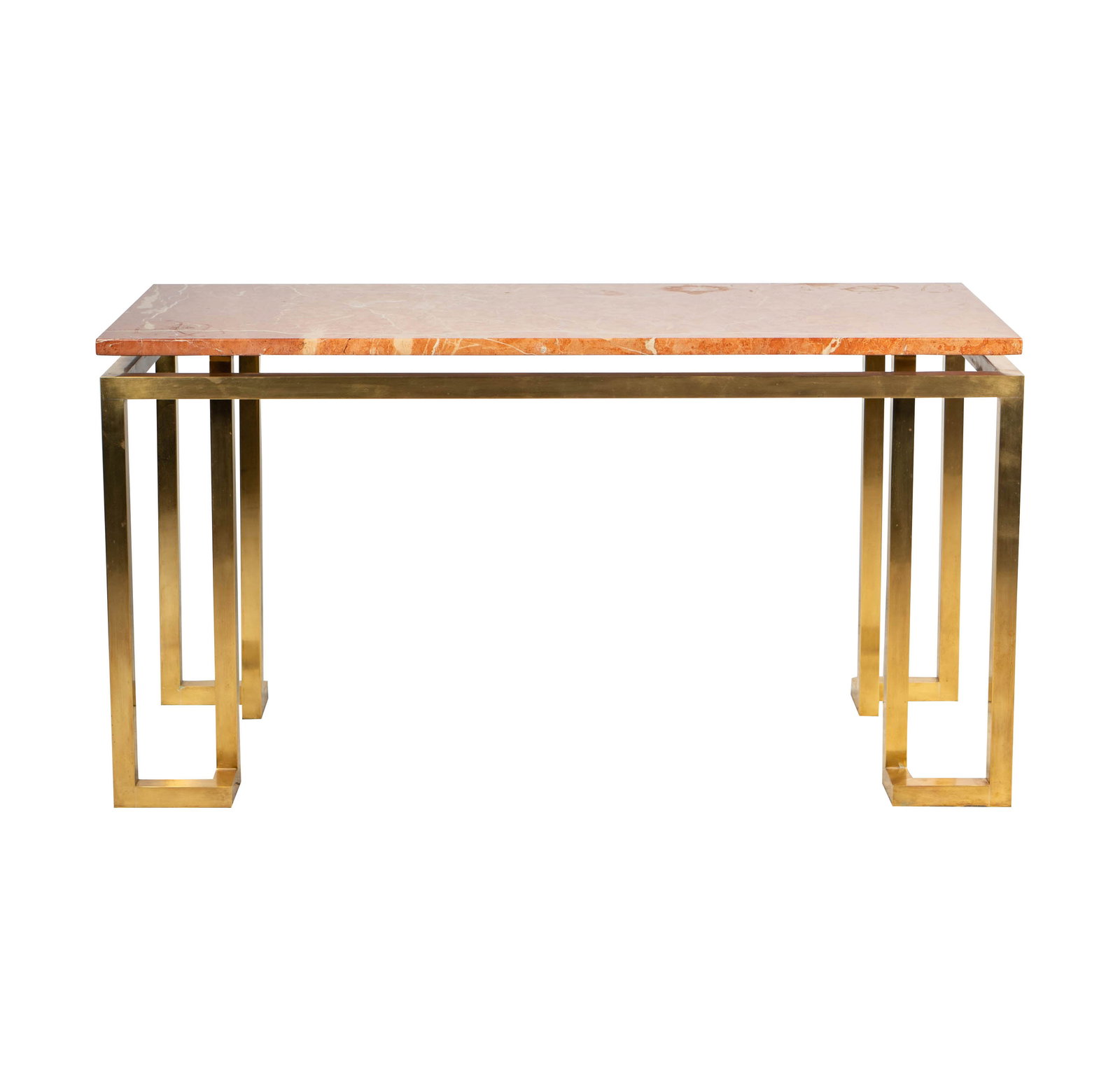 Karl Springer Console Table with Stone Top (1 of 12)