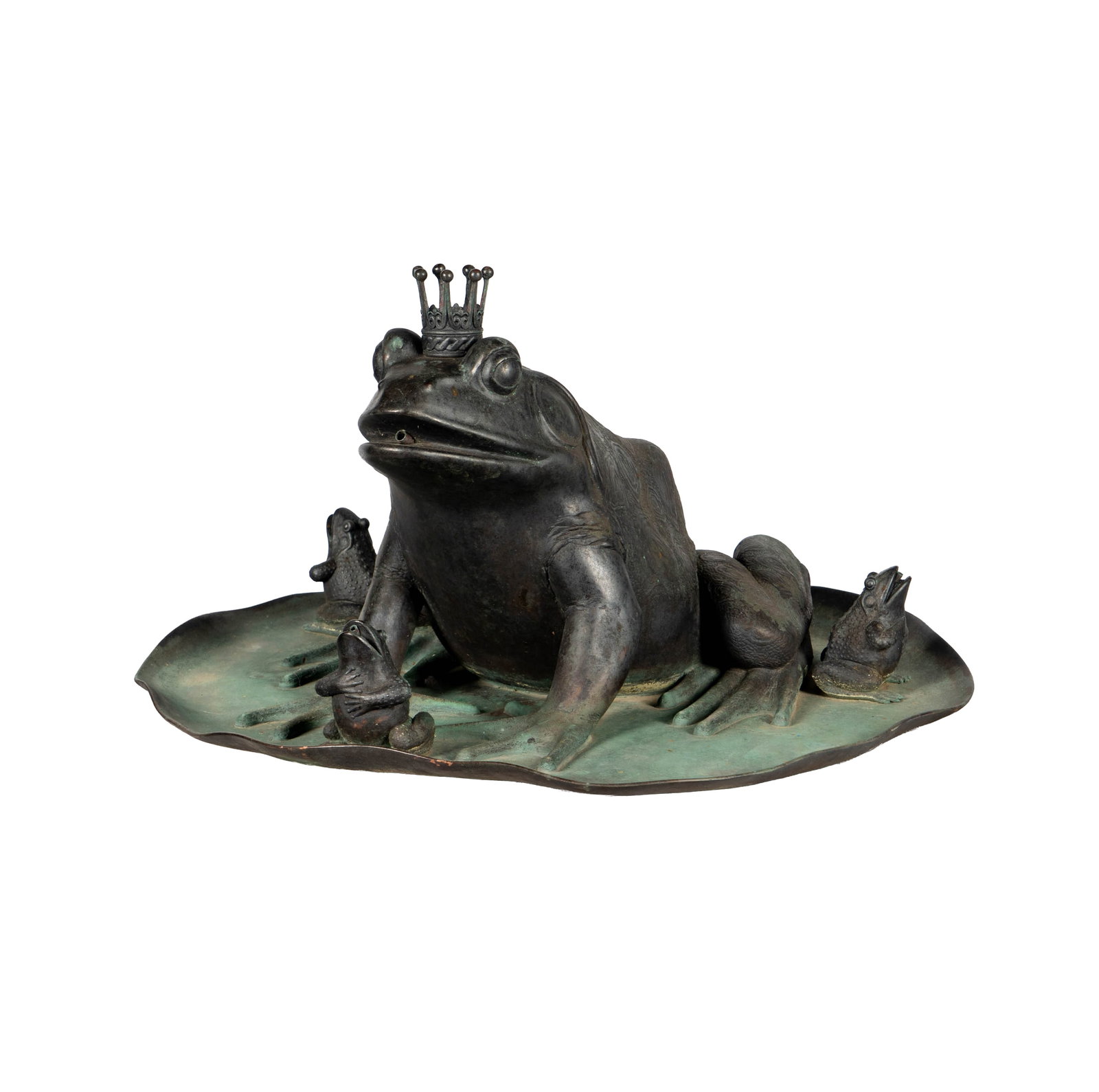 Andreas (Baron) von Zadora-Gerlof, Bronze Frog on Lilypad: 17 x 28 x 28 in.