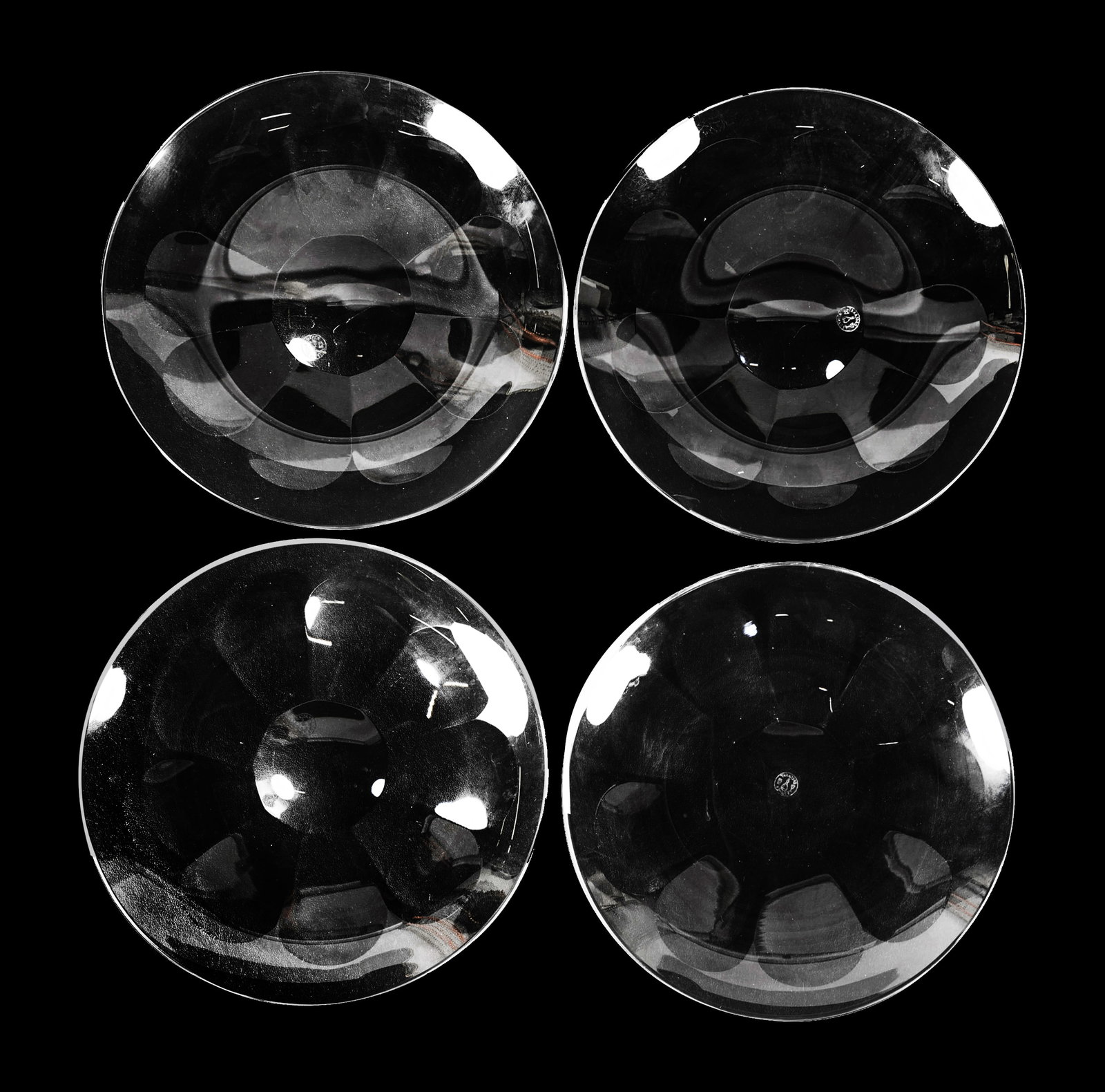 Four Baccarat Harcourt Plates (1 of 9)