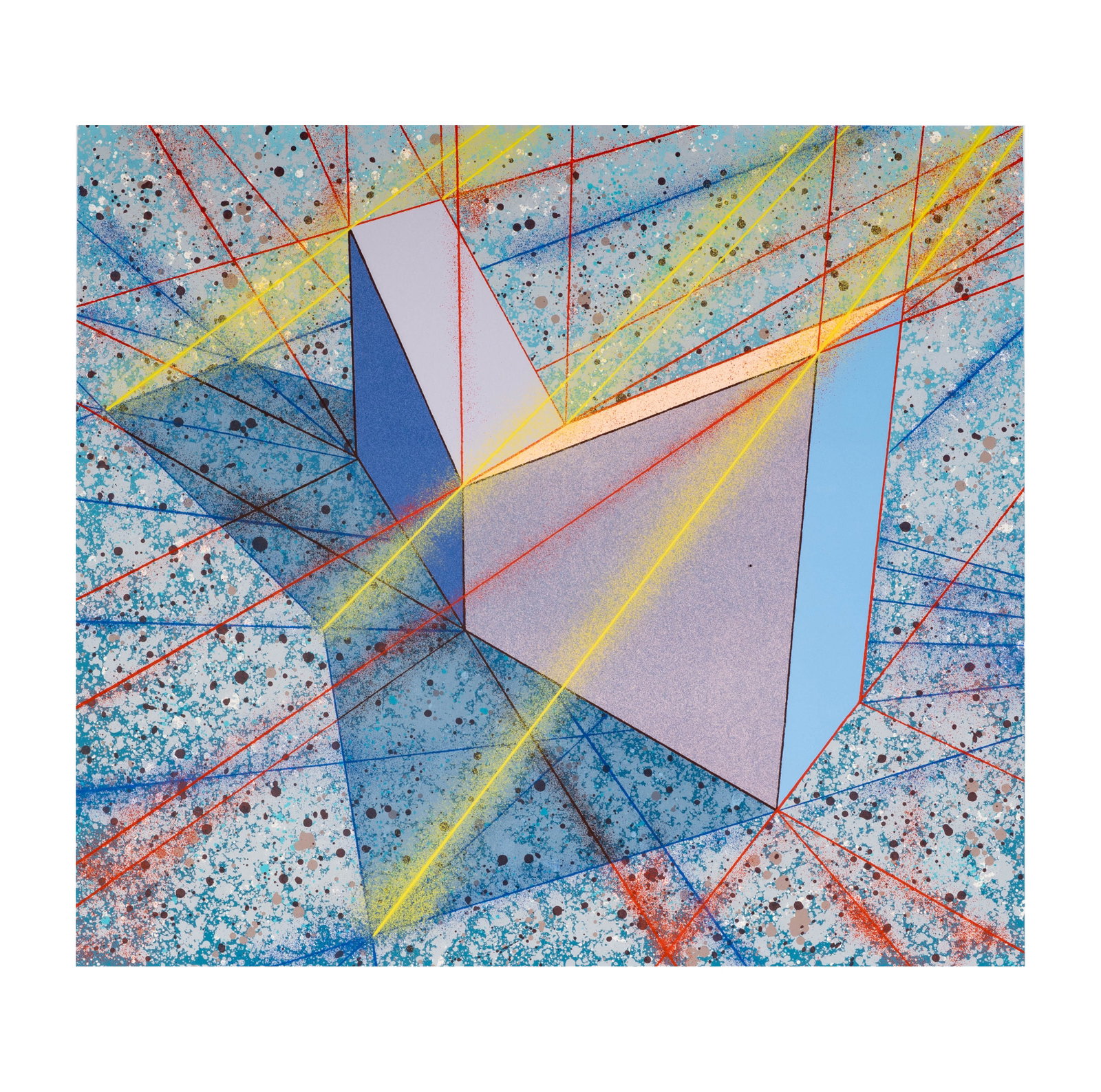 Ron Davis (American, b. 1937): Upright Vee Angle Slabs (1 of 9)