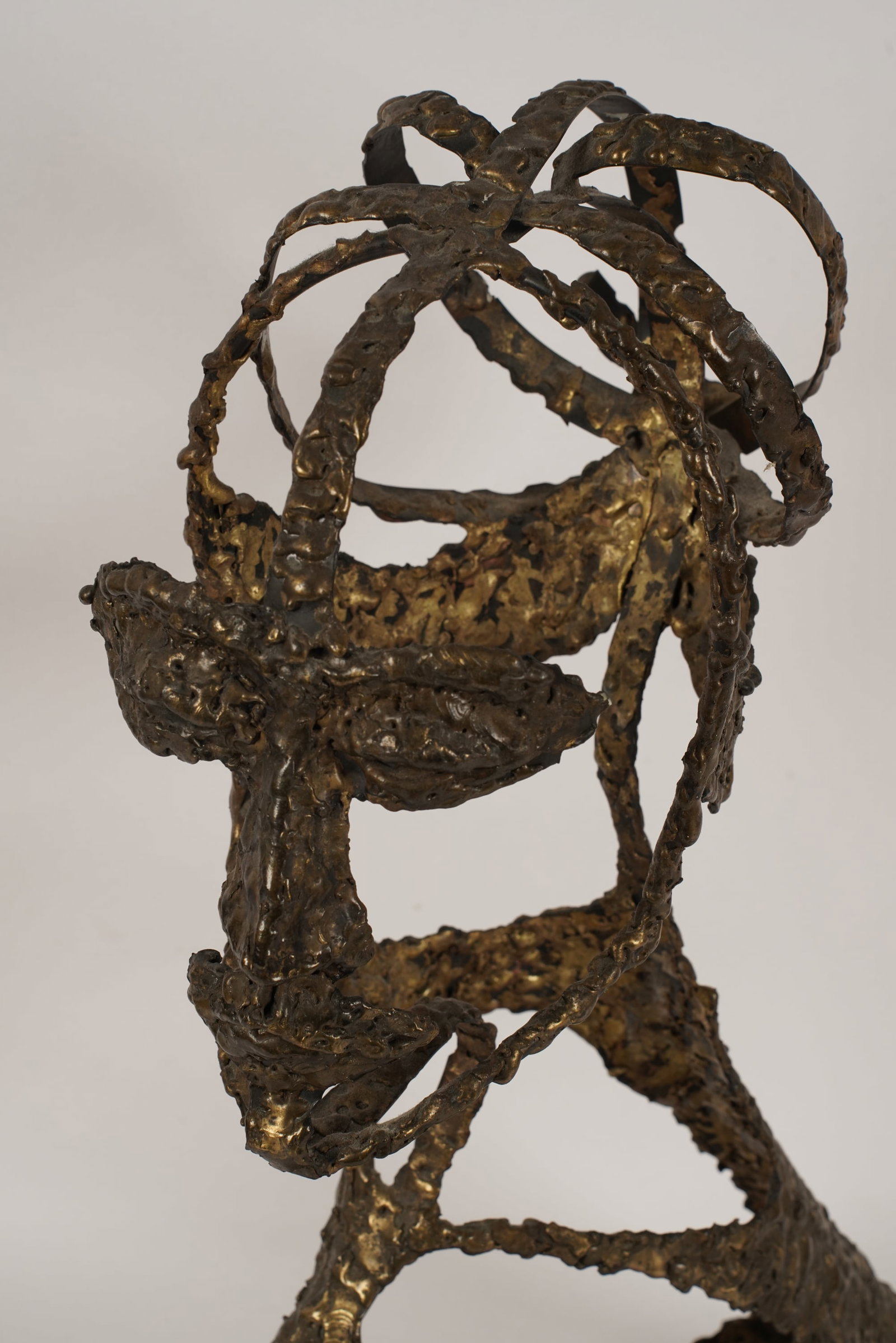 Bronze Brutalist Bust - 2