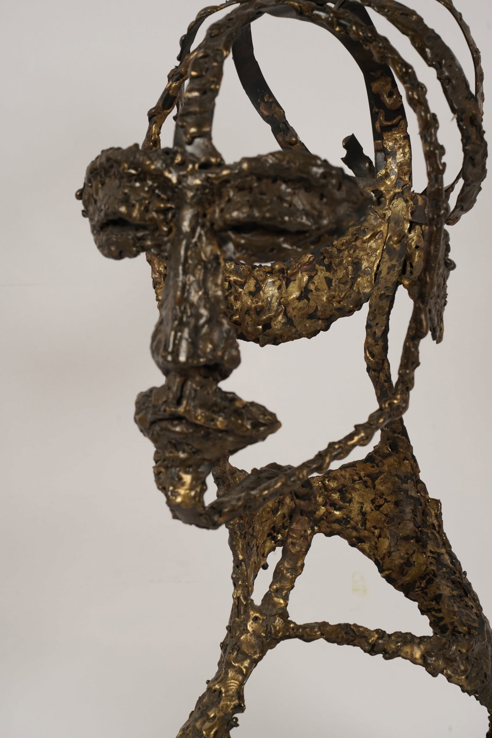 Bronze Brutalist Bust - 3