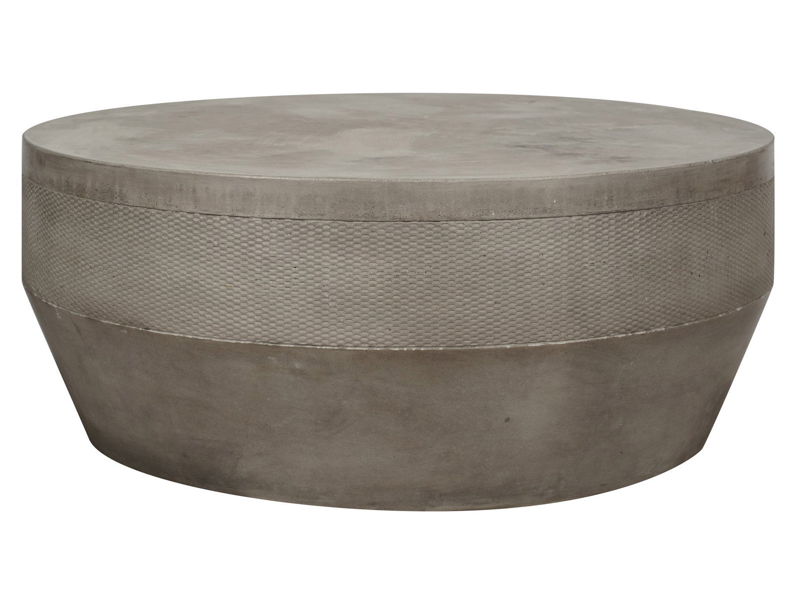 Round Restoration Hardware Coffee Table: 14 1/2 x 35 1/2 in.