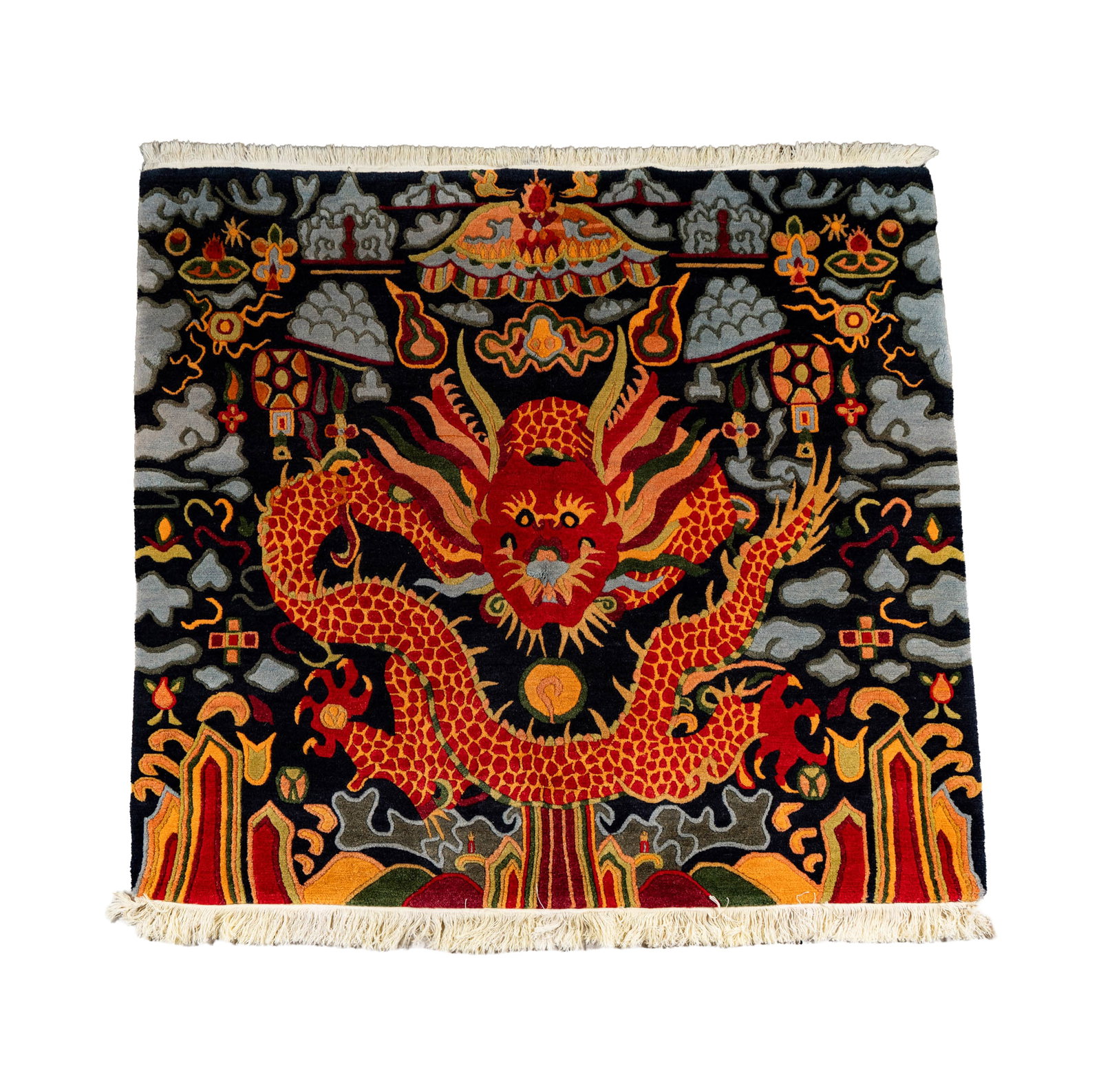 Knetch AG Swiss Dragon Rug 4'9" x 5'": 4'9" x 5'
