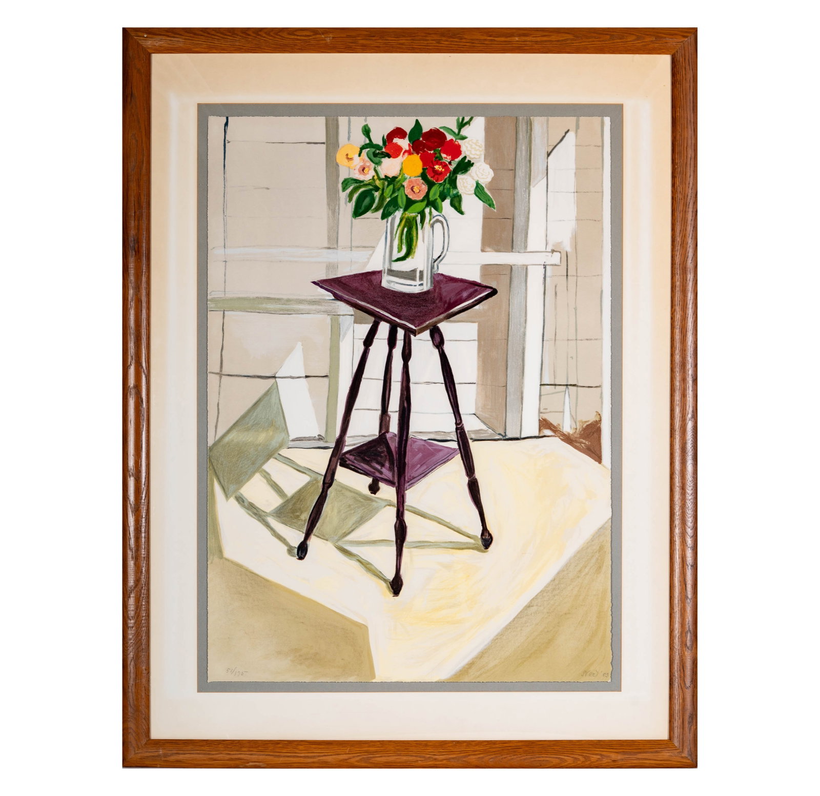 Alice Neel: Still Life with Flowers on a Table, Signed and Numbered Print (1 of 13)