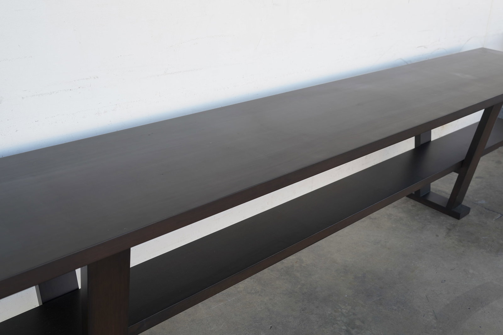 Contemporary Trestle Dining Table - 7