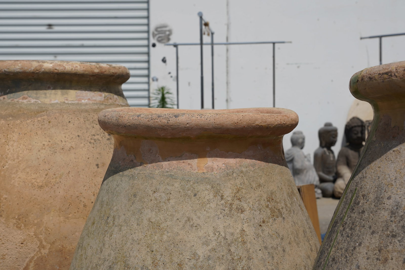 Three Terracotta Biot Jars - 7