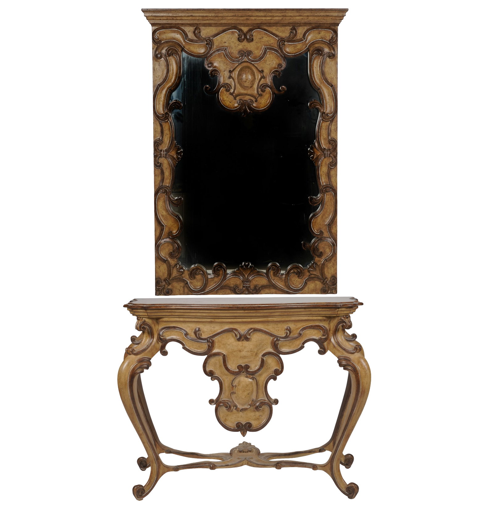 Spanish Rococo Style Console Table and Mirror (1 of 8)
