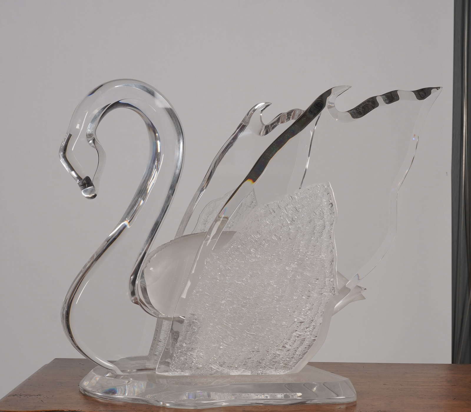 Acrylic Swan End Table Base - 2
