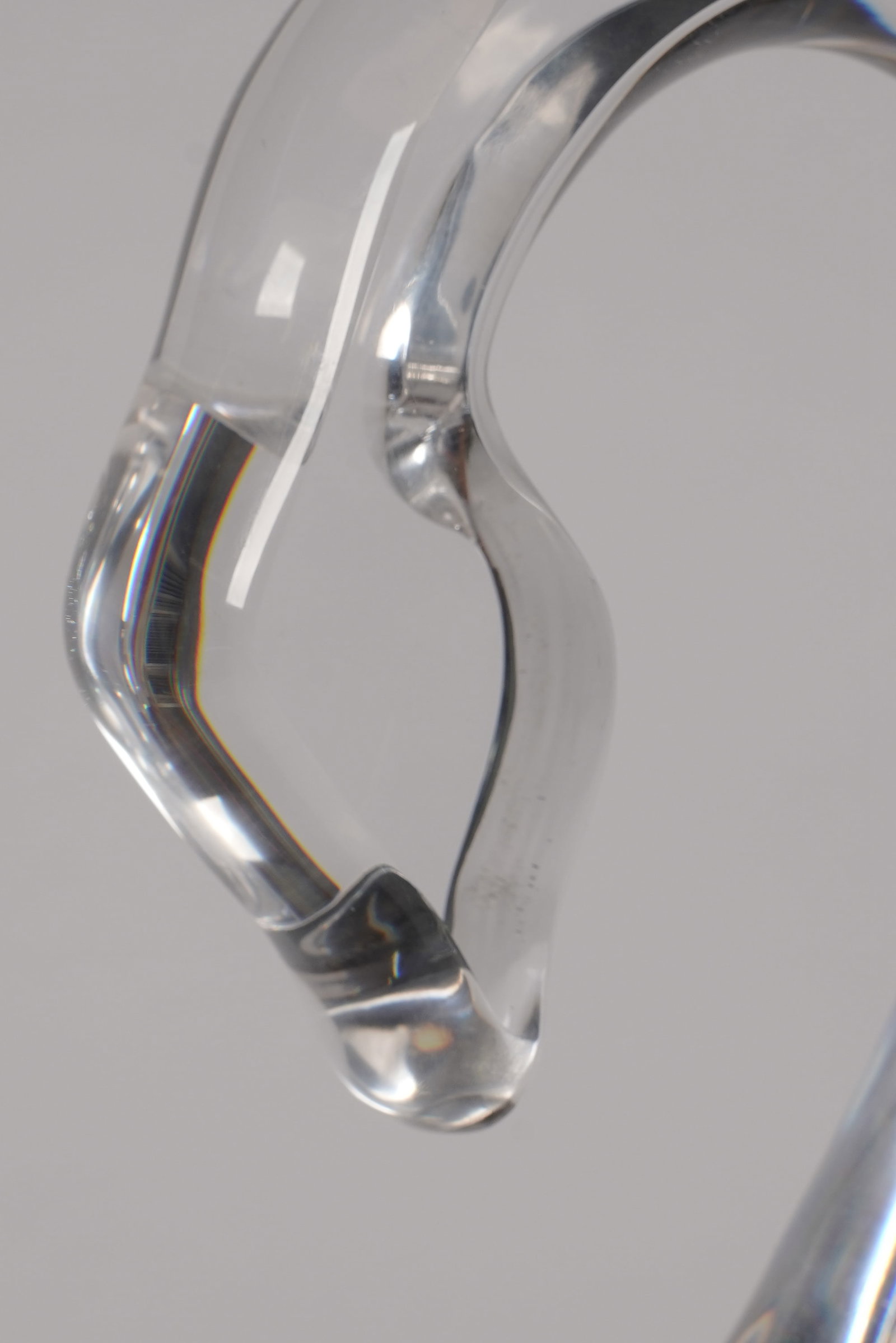Acrylic Swan End Table Base - 3