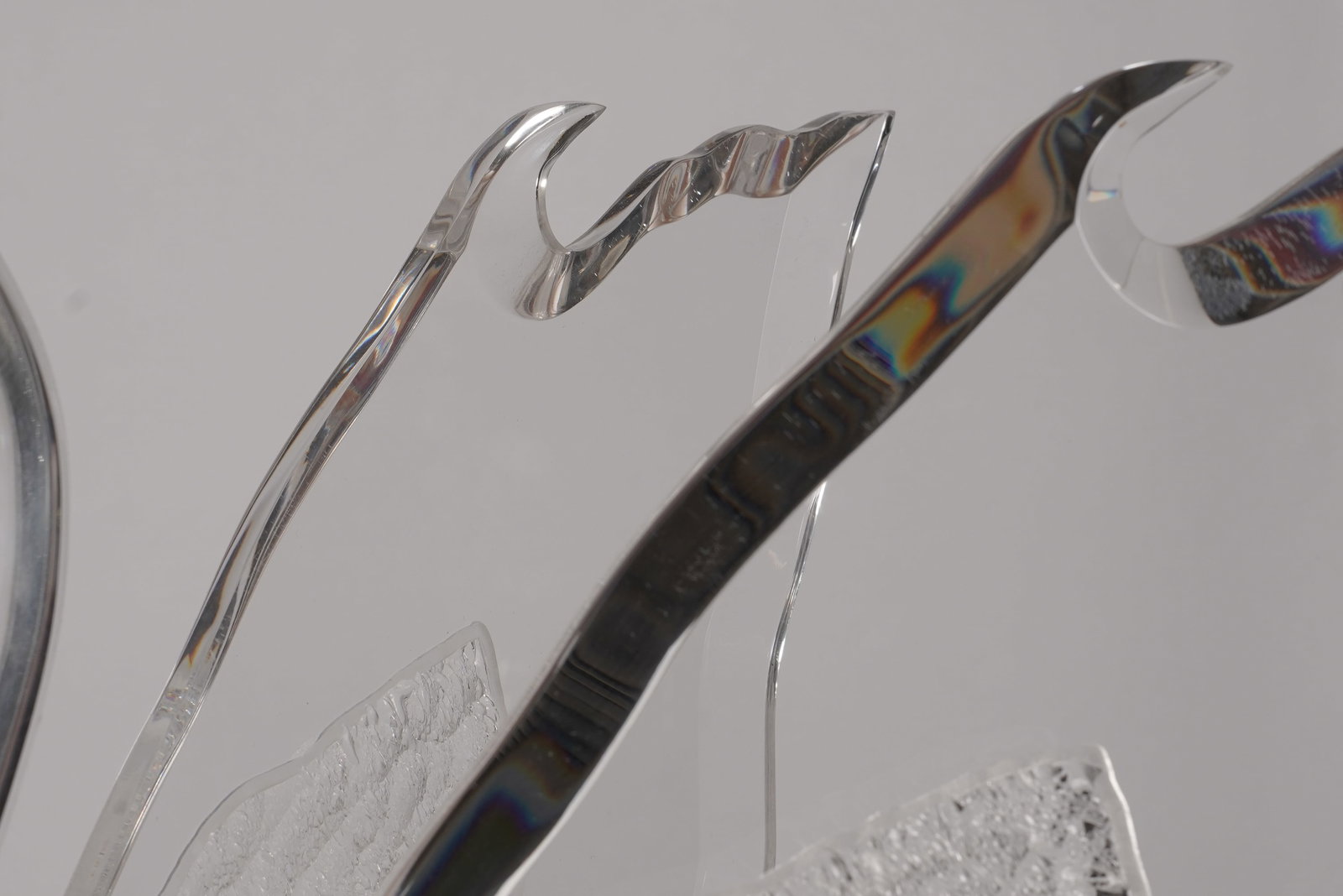 Acrylic Swan End Table Base - 4