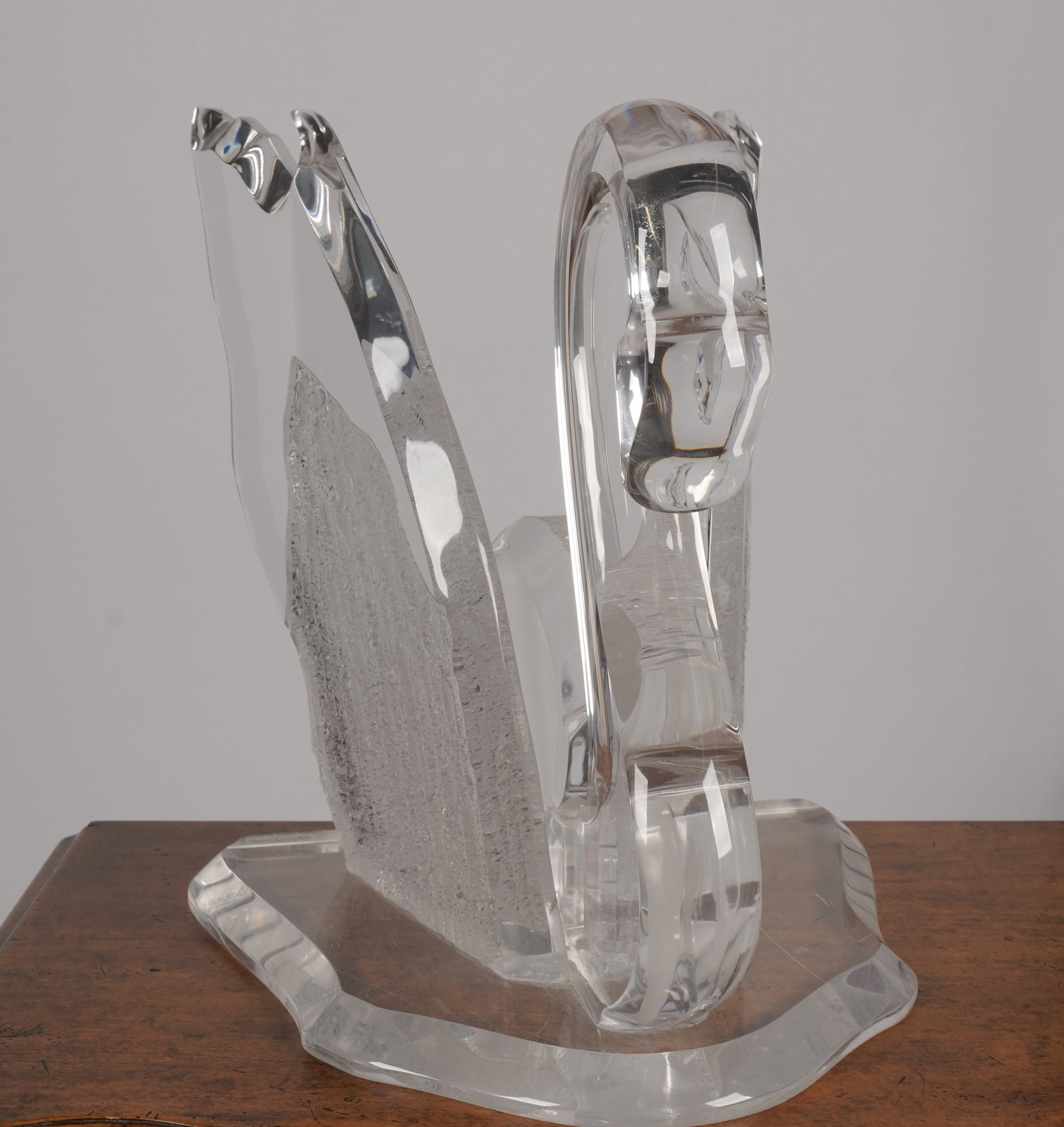 Acrylic Swan End Table Base - 8