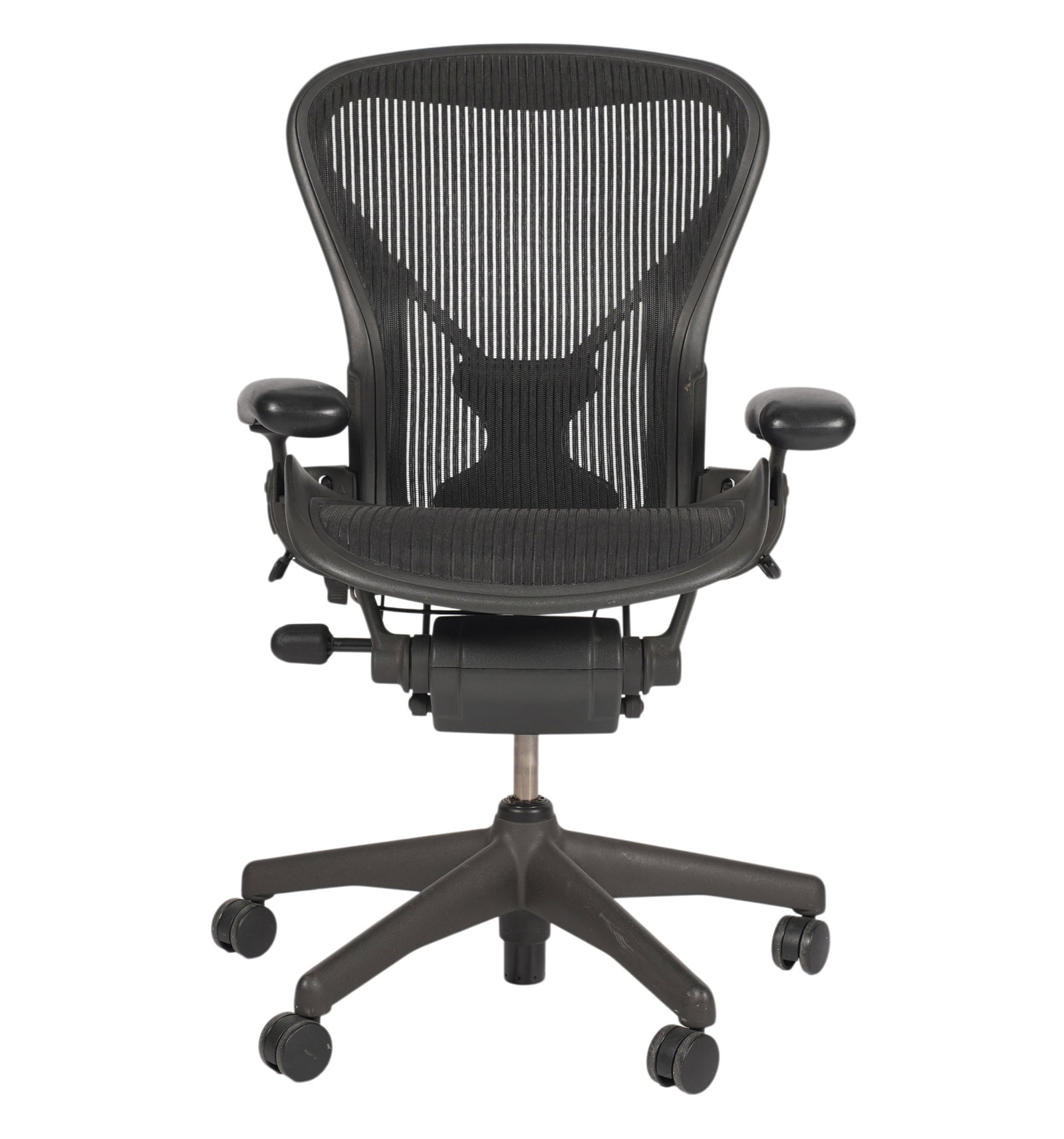 Herman Miller Aeron Office Chair: size B, 40 x 28 x 19 in.