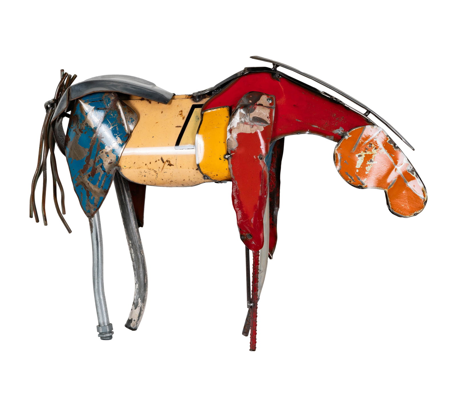Owen, Doug (B. 1950), Horse: soldered metal, signed to back leg, 23 x 33 x 6 in. (58.4 x 83.8 x 15.2 cm.)