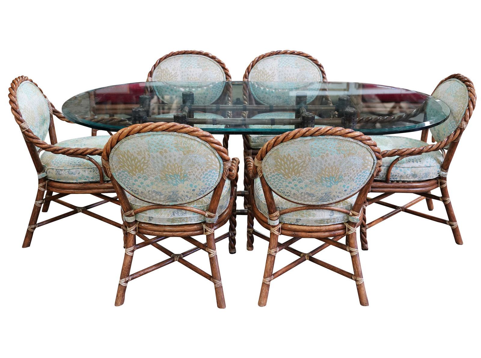 McGuire Rattan Dining Set (1 of 17)