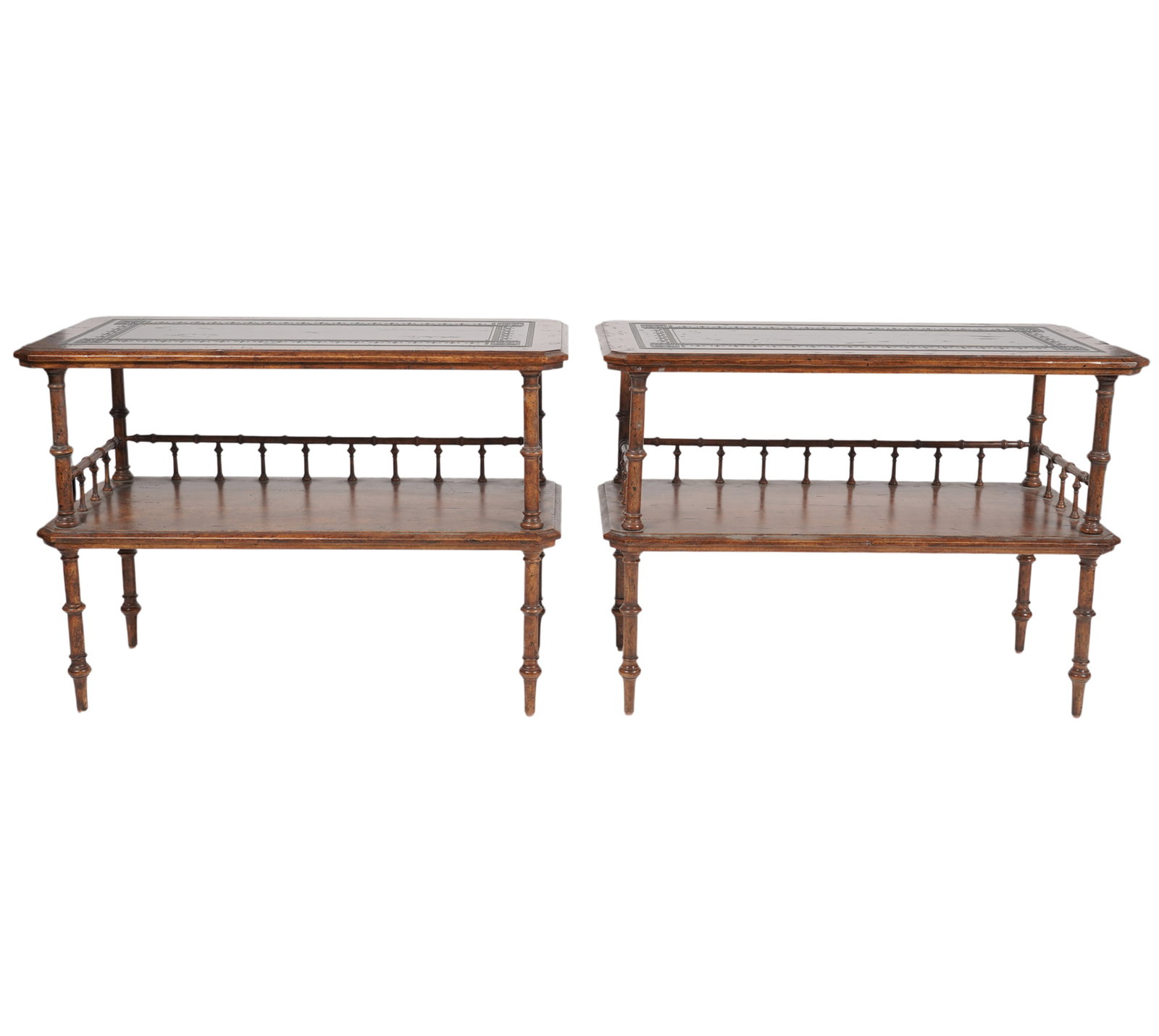 Pair of Aesthetic Movement-Style Tiered Tables (1 of 8)