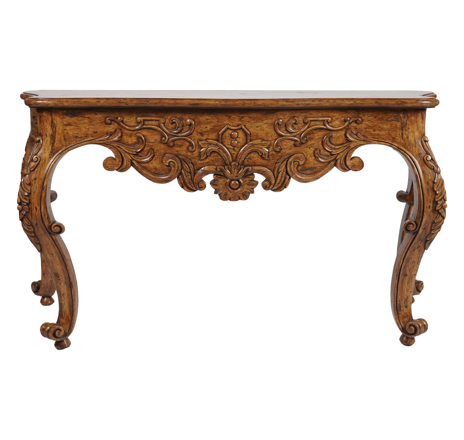 Carved Wood Console Table (1 of 11)