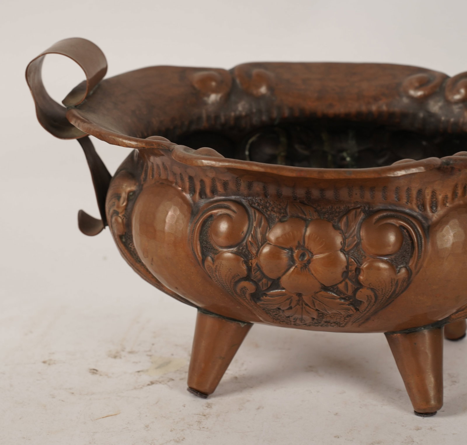 Two Embossed Copper Mexican Table Items - 4
