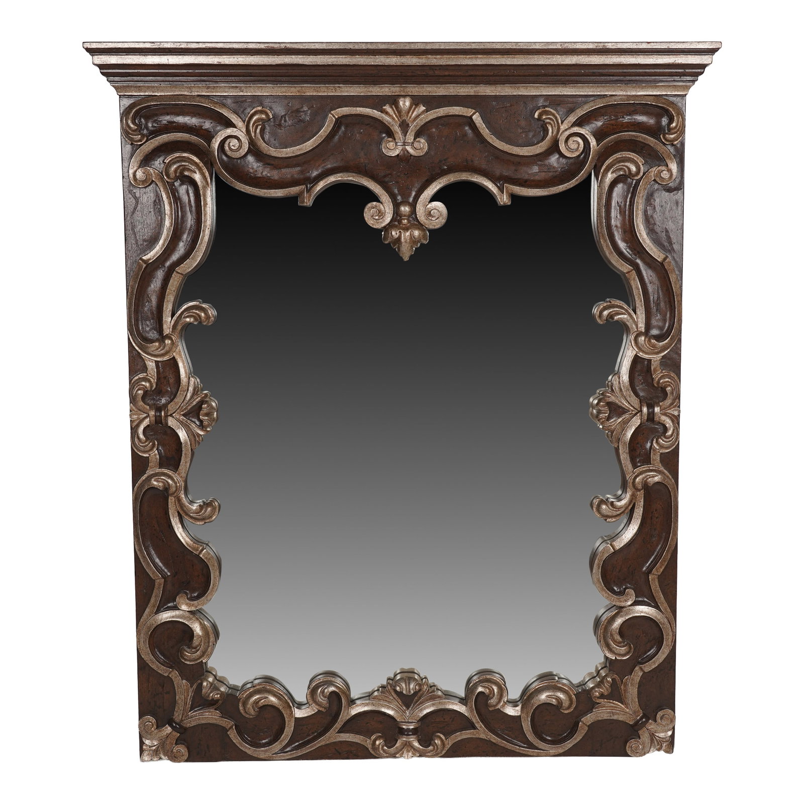 Decorated Mirror: 54 1/2 x 45 1/2 in.