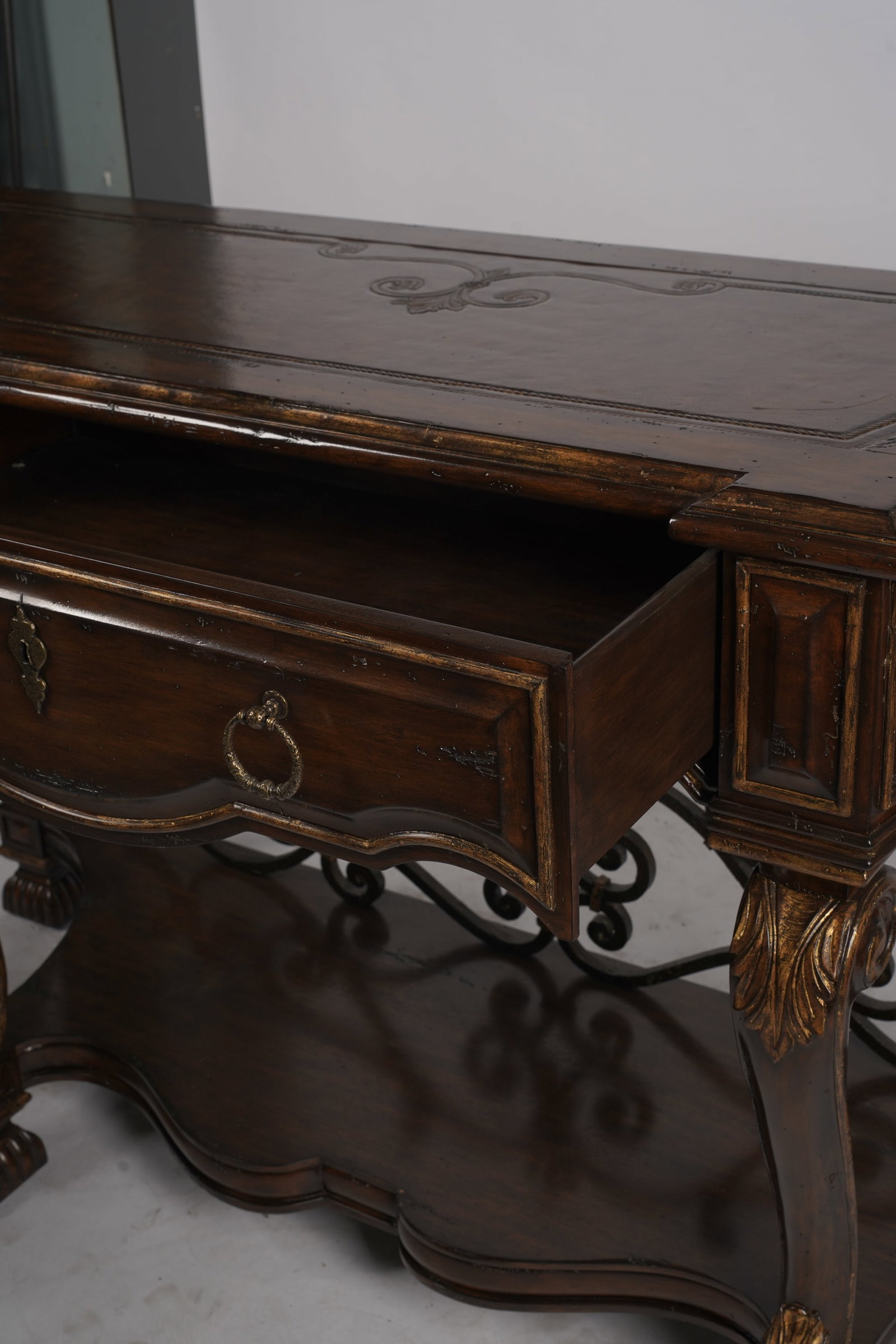 Marge Carson Single-Drawer Console Table - 10