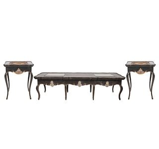 Italian Rococo Style Coffee Table and a Pair of Side Tables (1 of 15)