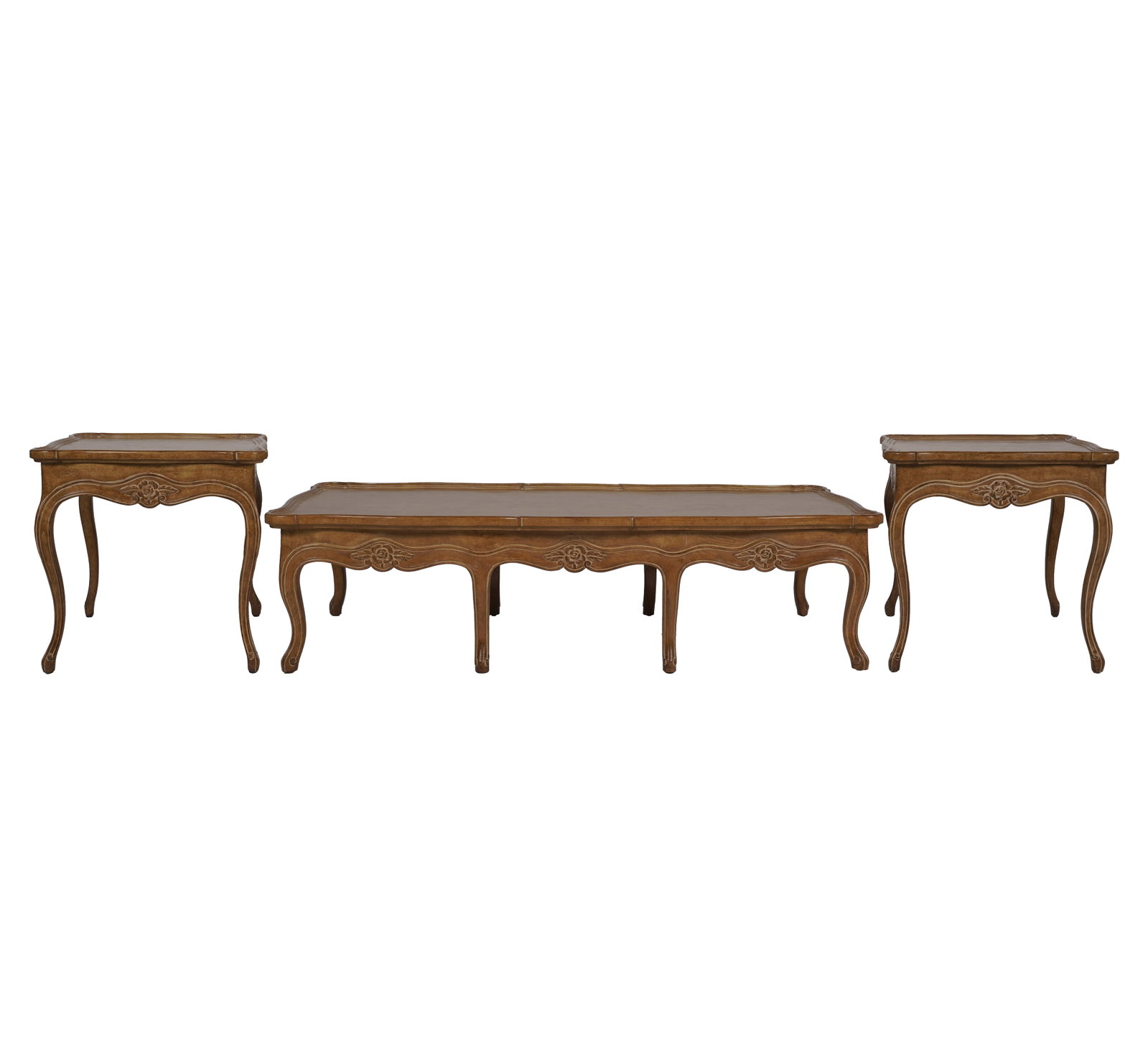 Louis XV Provincial Style Coffee Table and a Pair of Side Tables (1 of 17)