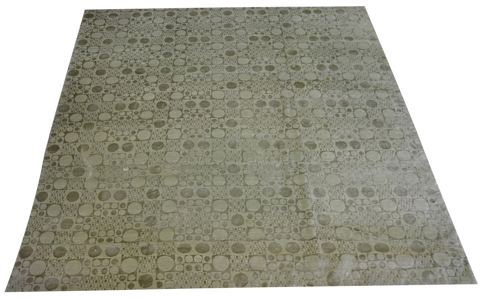 Mansour Contemporary Area Rug 11'3" x 9'11": wool, 11'3" x 9'11"