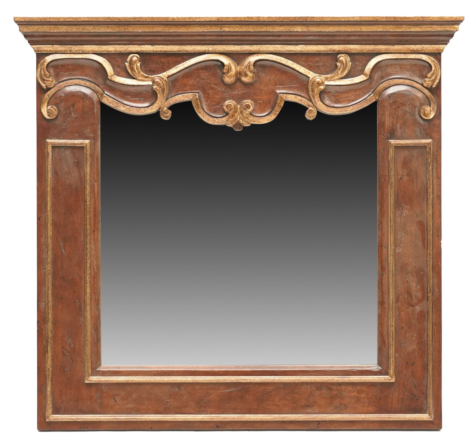 Baroque-Style Decorative Wall Mirror: Created by Judson Rothschild for the Rothschild Collection, 42 1/4 x 45 1/2 in.