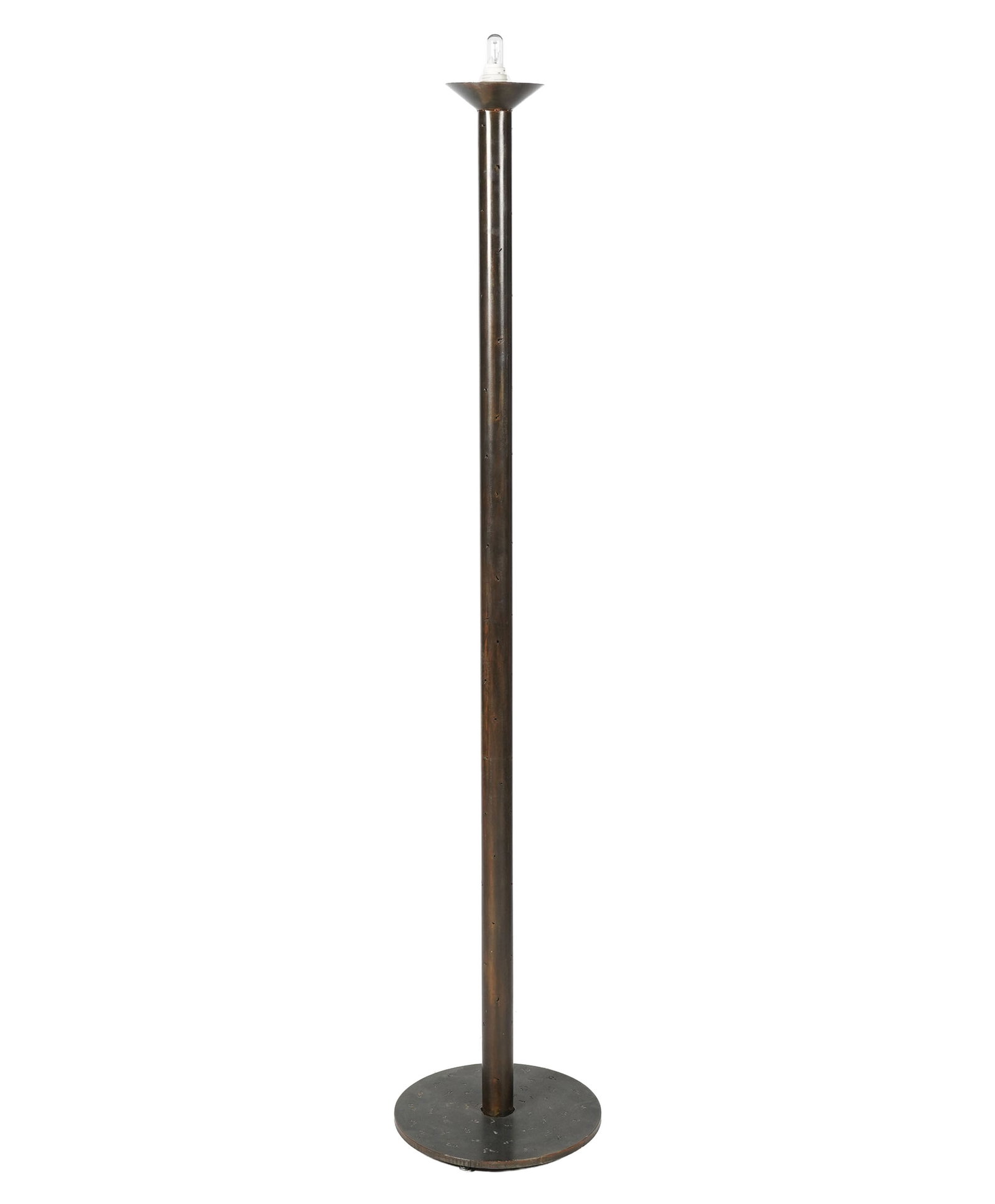Bronze Base Torchiere Floor Lamp (1 of 6)