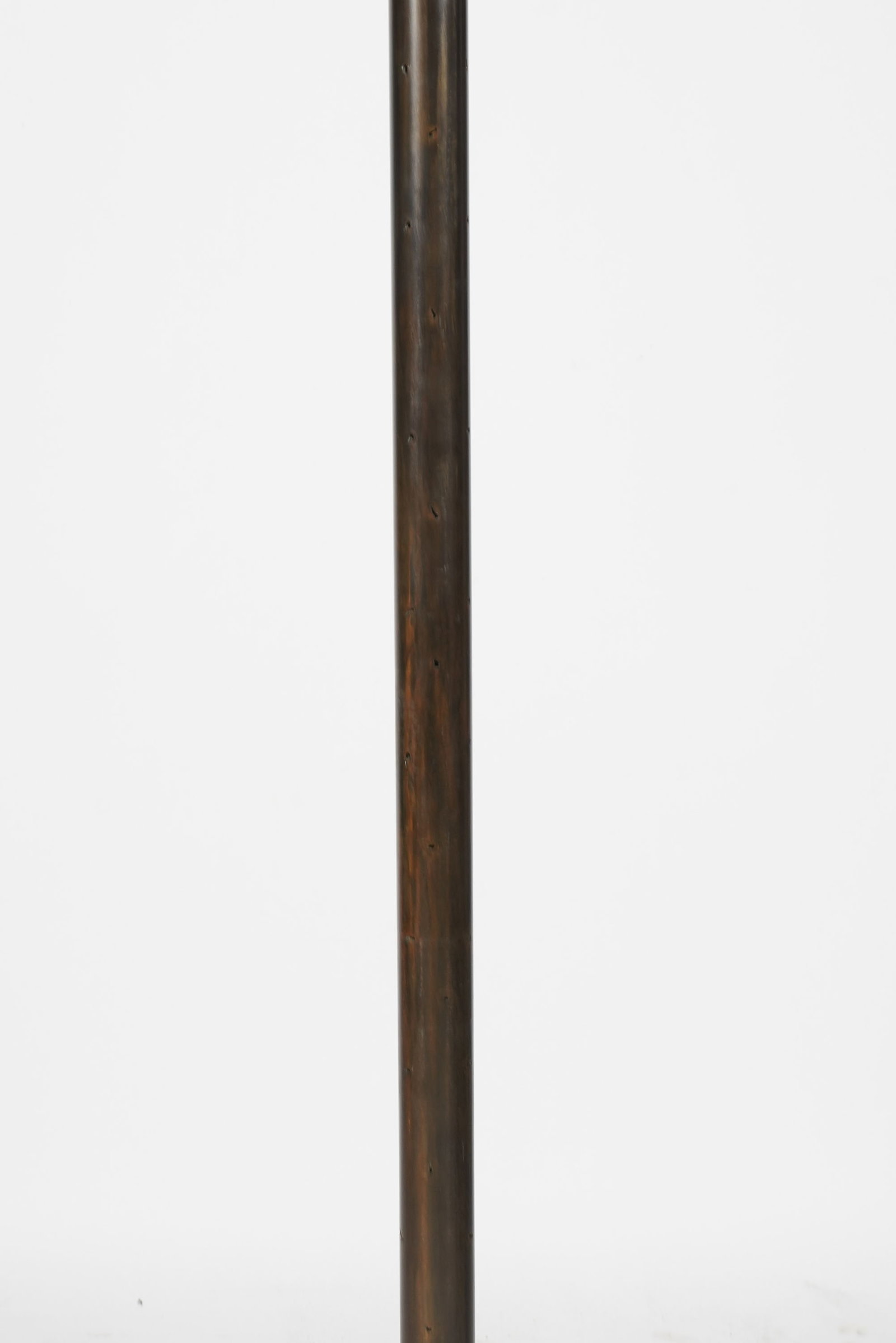 Bronze Base Torchiere Floor Lamp - 4