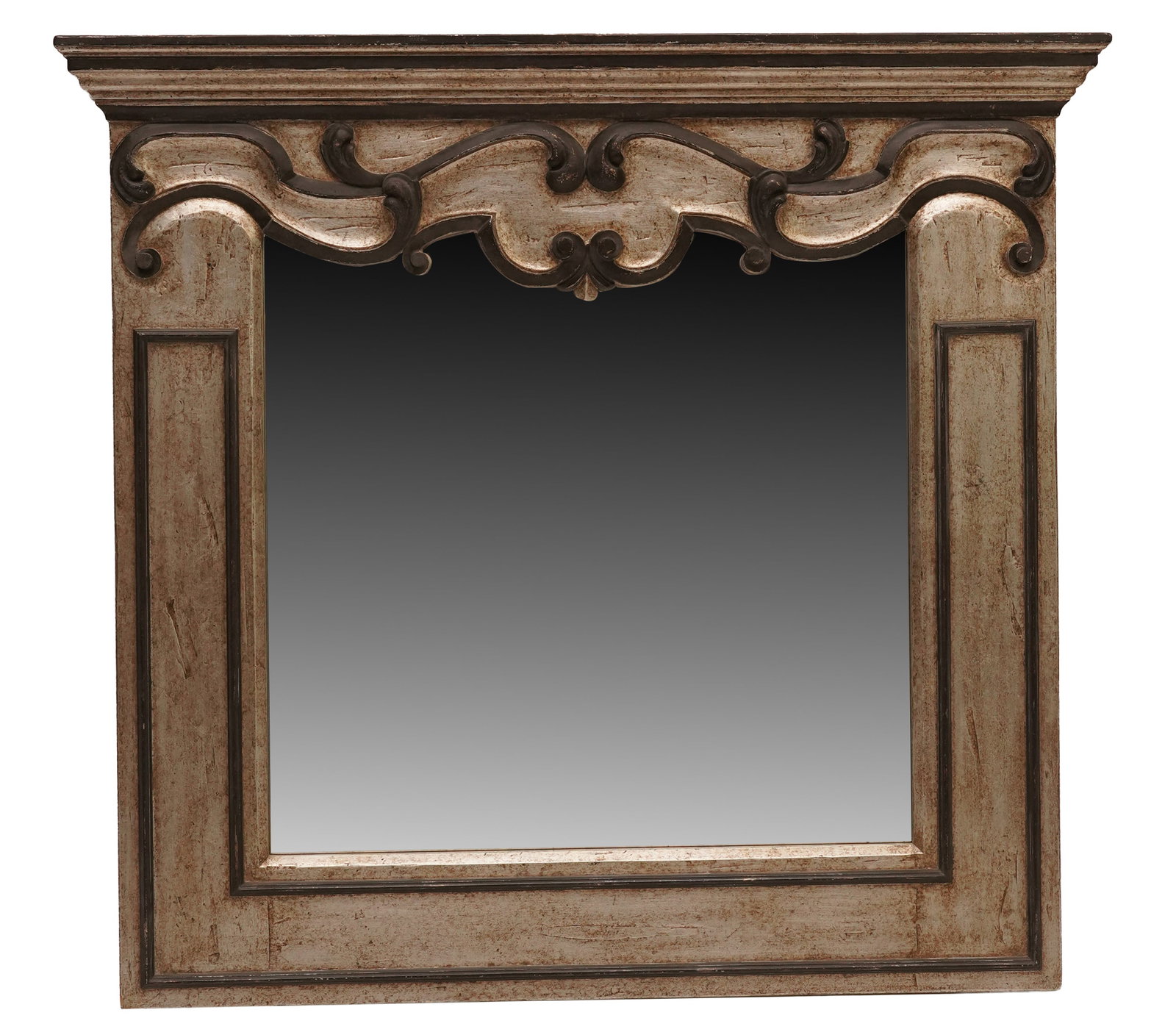 Baroque-Style Decorative Wall Mirror: Created by Judson Rothschild for the Rothschild Collection, 42 1/2 x 45 3/4 in.