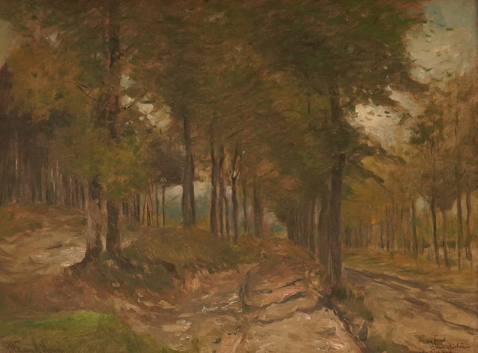 William Henry Howe, 1846 - 1929. Tree-Lined Pathway (1 of 8)