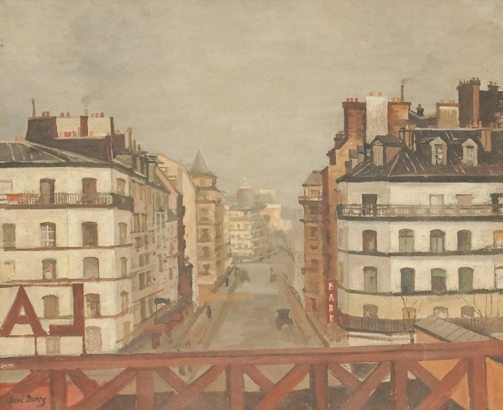 Rene Durey (French, 1890-1959), City Scene (1 of 9)
