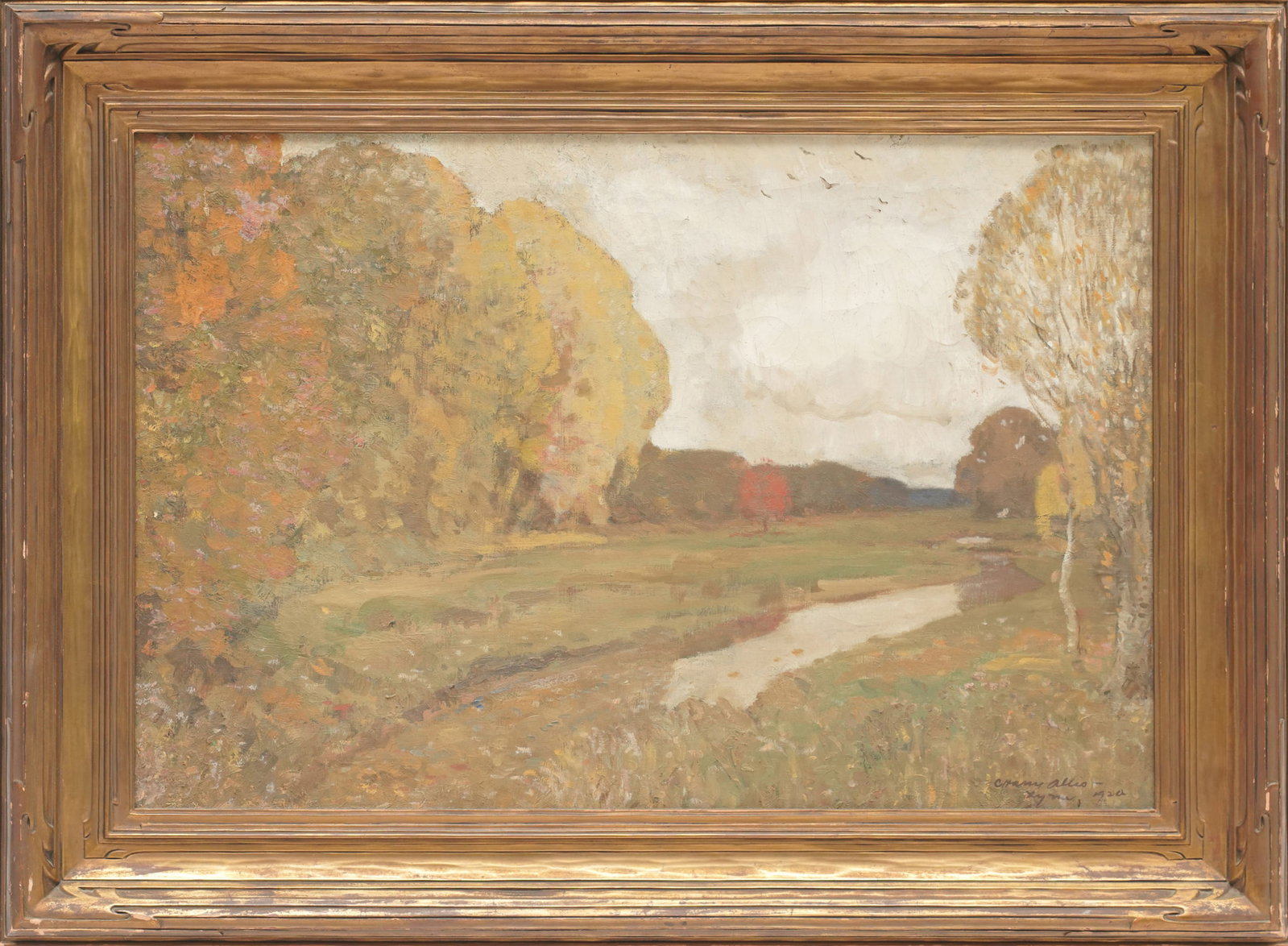 C. Harry Allis (American, 1870-1938), Rural Landscape: oil on canvas, 1920, signed and dated lower right, 20 1/4 x 30 in., frame: 27 1/2 x 37 1/2 in.