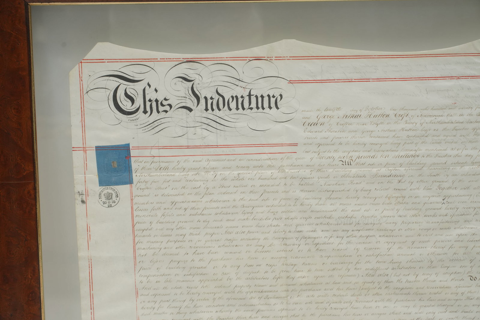Framed Indenture - 2