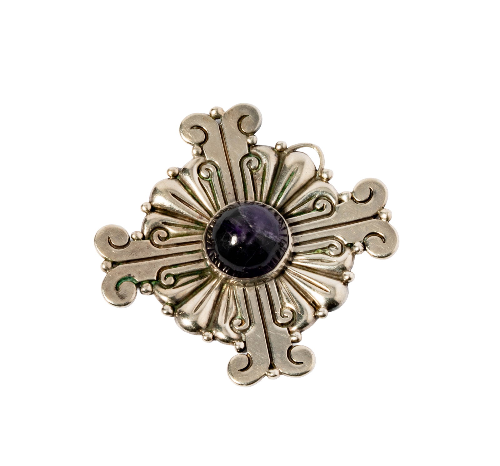 Hector Aguilar Sterling Silver Amethyst Pendant (1 of 5)
